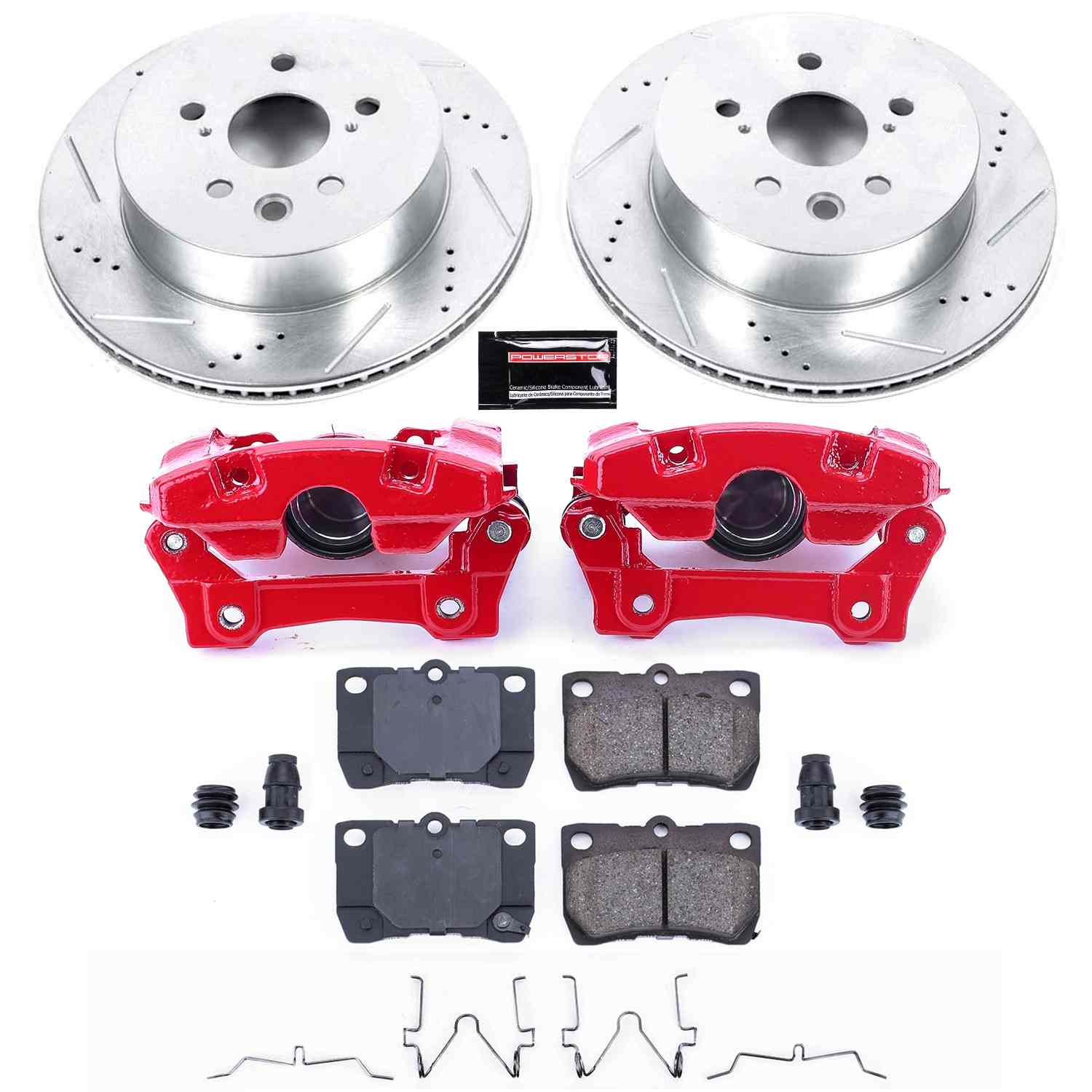 Power Stop 07-11 Lexus GS350 Rear Z23 Evolution Sport Brake Kit w/Calipers