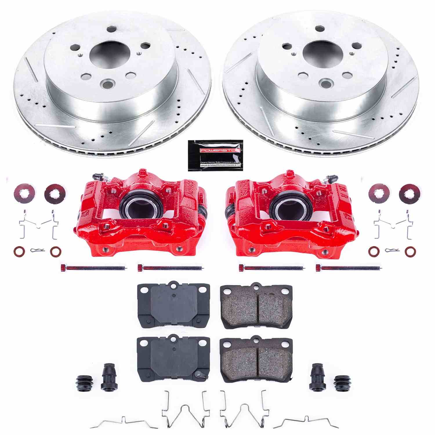 Power Stop 2006 Lexus GS300 Rear Z23 Evolution Sport Brake Kit w/Calipers