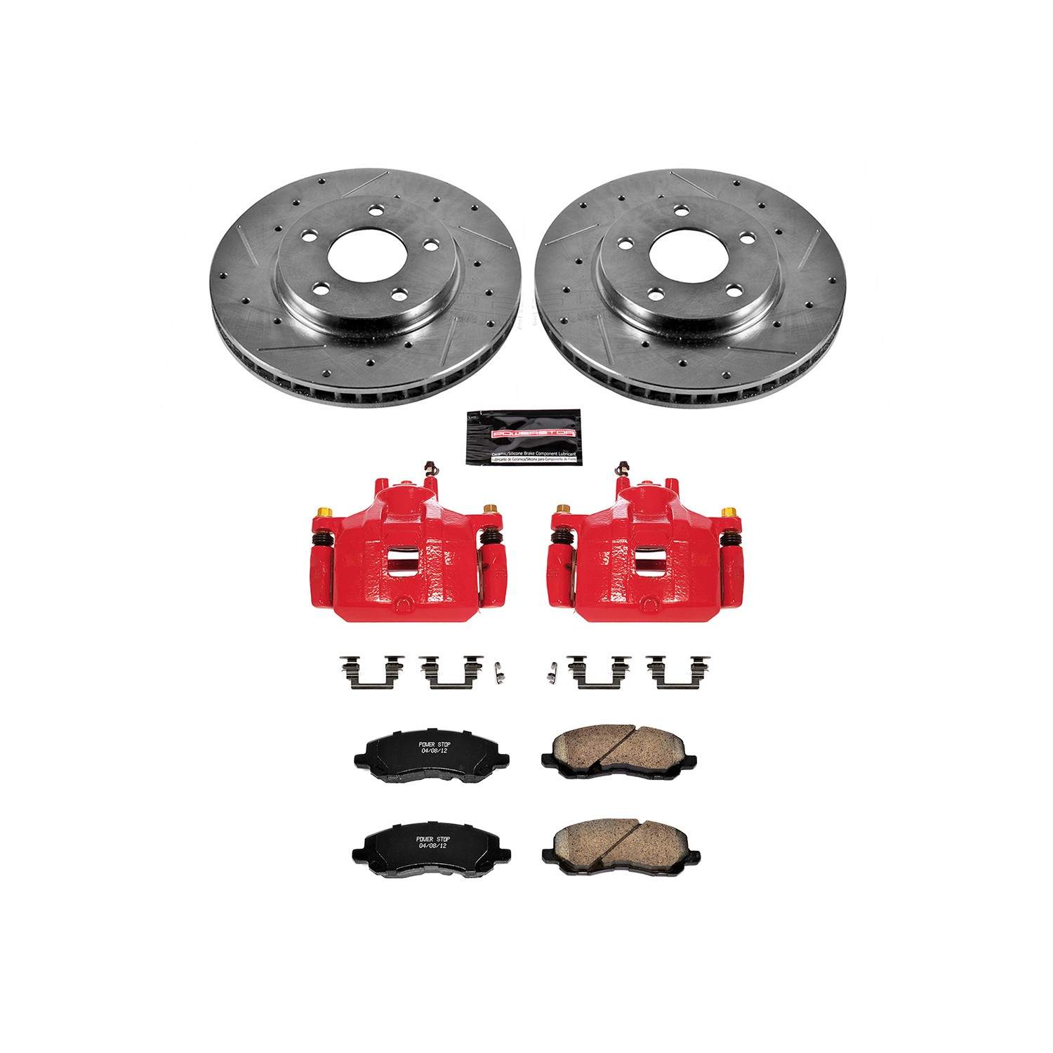 Power Stop 08-17 Mitsubishi Lancer Front Z23 Evolution Sport Brake Kit w/Calipers