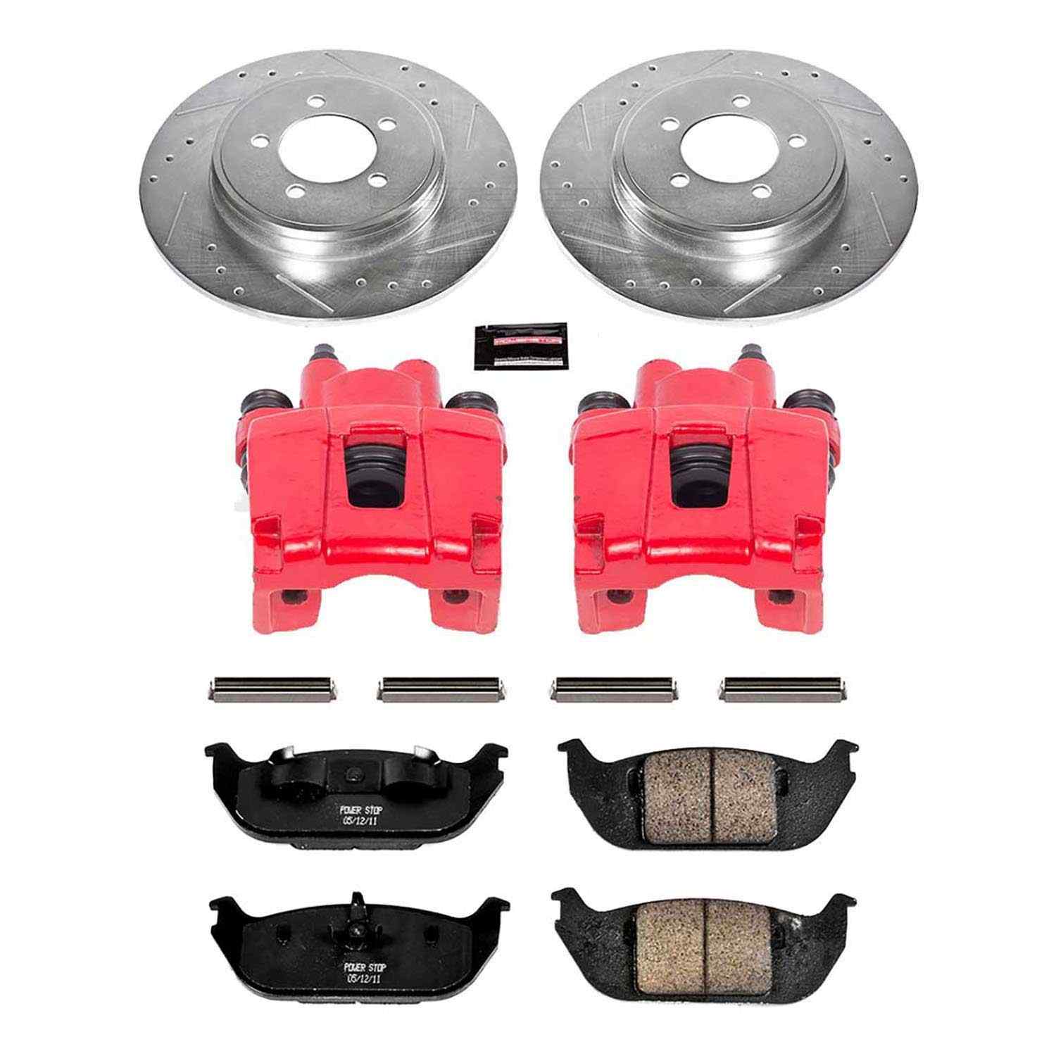Power Stop 03-05 Lincoln Aviator Rear Z23 Evolution Sport Brake Kit w/Calipers
