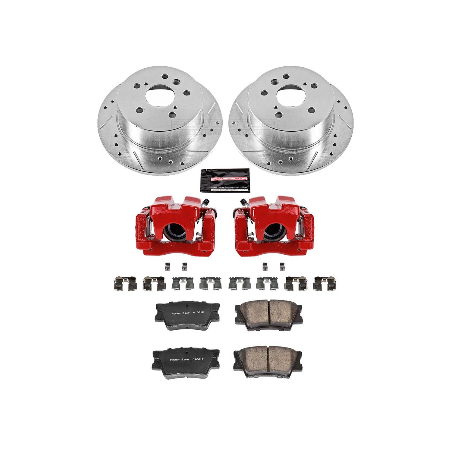 Power Stop 07-12 Lexus ES350 Rear Z23 Evolution Sport Brake Kit w/Calipers