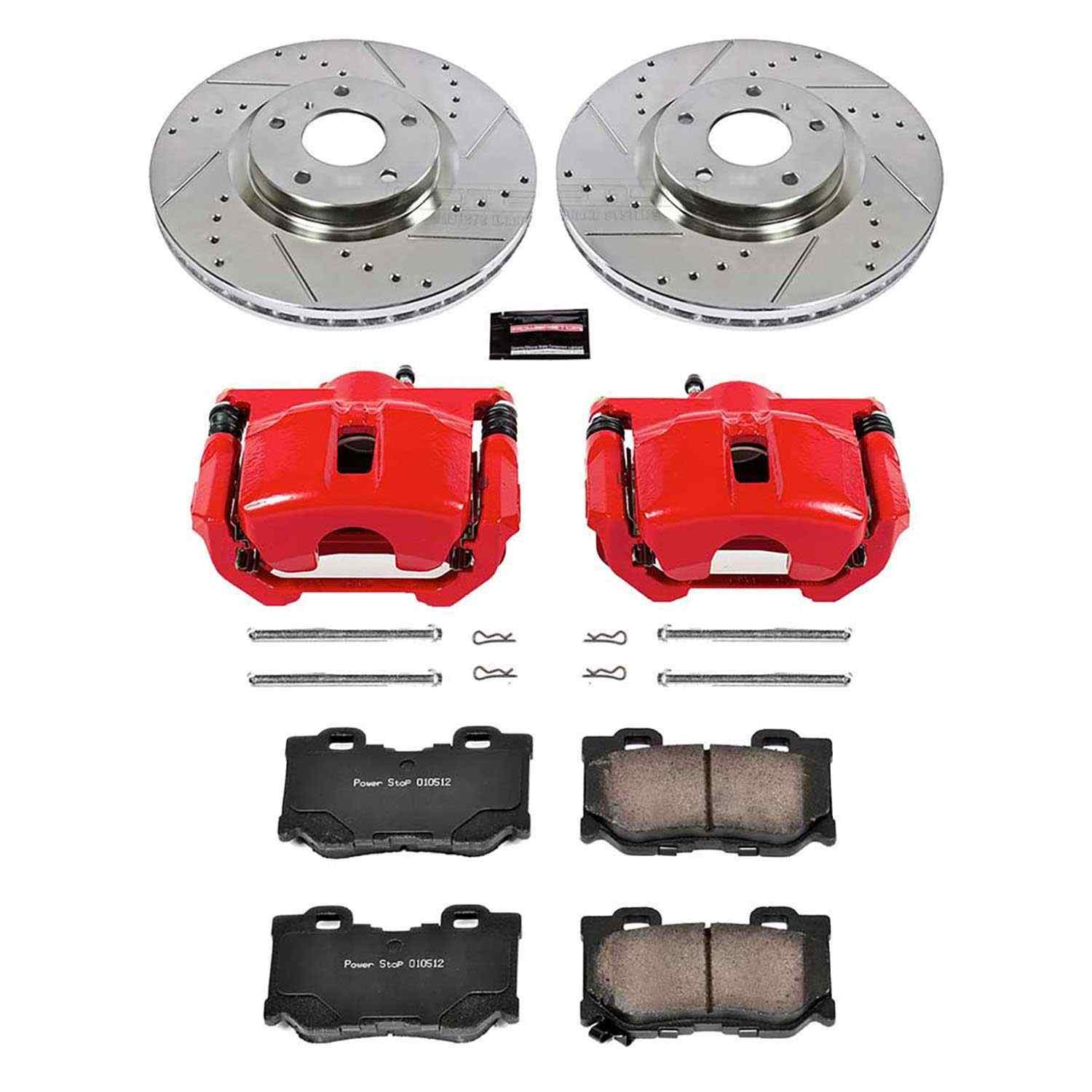 Power Stop 09-14 Nissan Maxima Front Z23 Evolution Sport Brake Kit w/Calipers