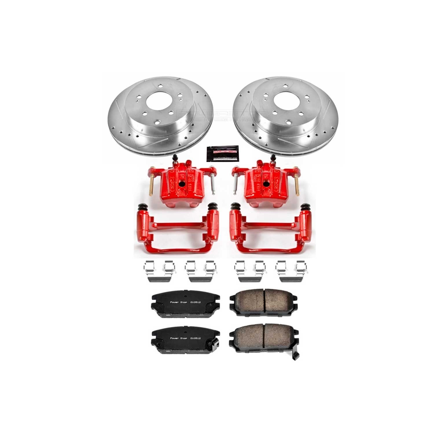 Power Stop 06-12 Mitsubishi Eclipse Rear Z23 Evolution Sport Brake Kit w/Calipers