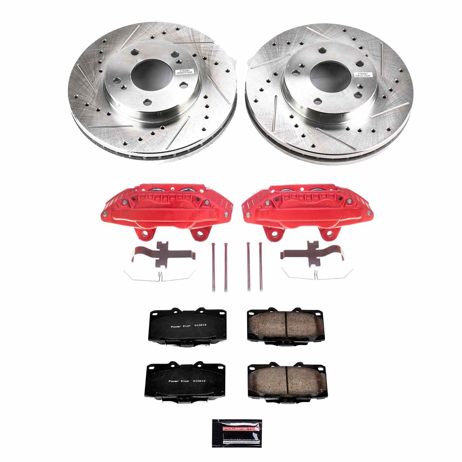 Power Stop 89-92 Nissan 300ZX Front Z23 Evolution Sport Brake Kit w/Calipers