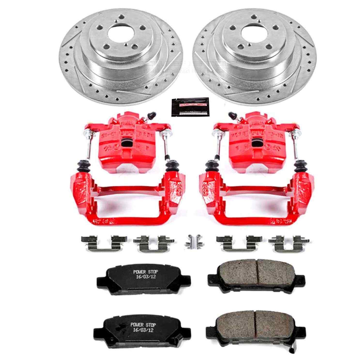 Power Stop 03-06 Subaru Baja Rear Z23 Evolution Sport Brake Kit w/Calipers