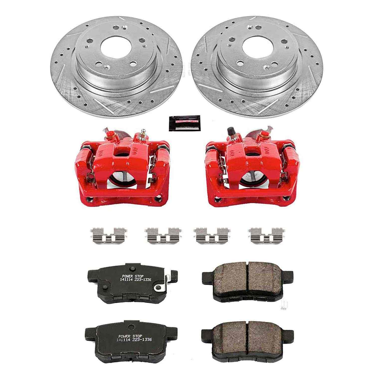 Power Stop 09-10 Acura TSX Rear Z23 Evolution Sport Brake Kit w/Calipers