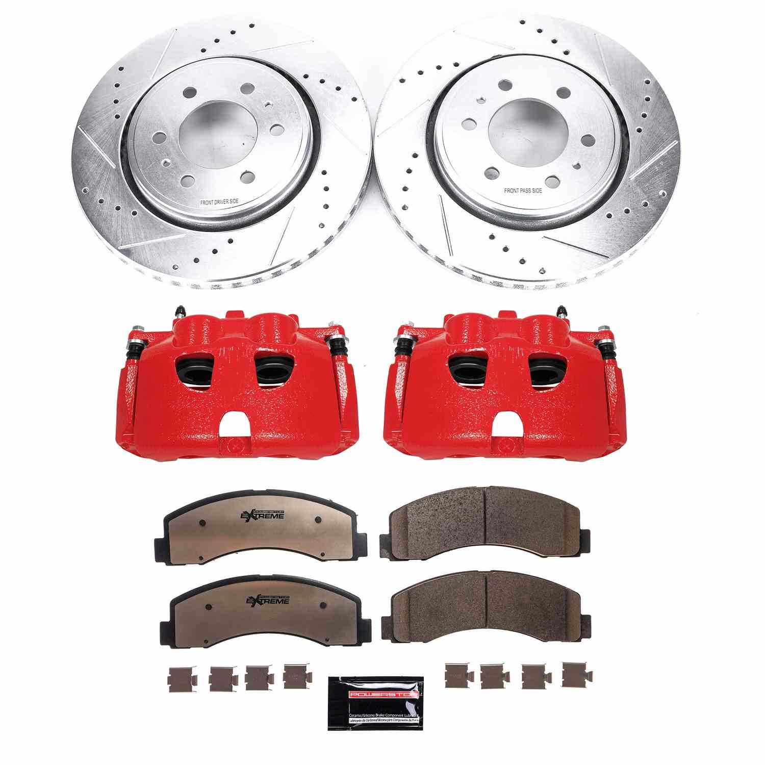 Power Stop 10-21 Lincoln Navigator Front Z36 Truck & Tow Kit w/Cals