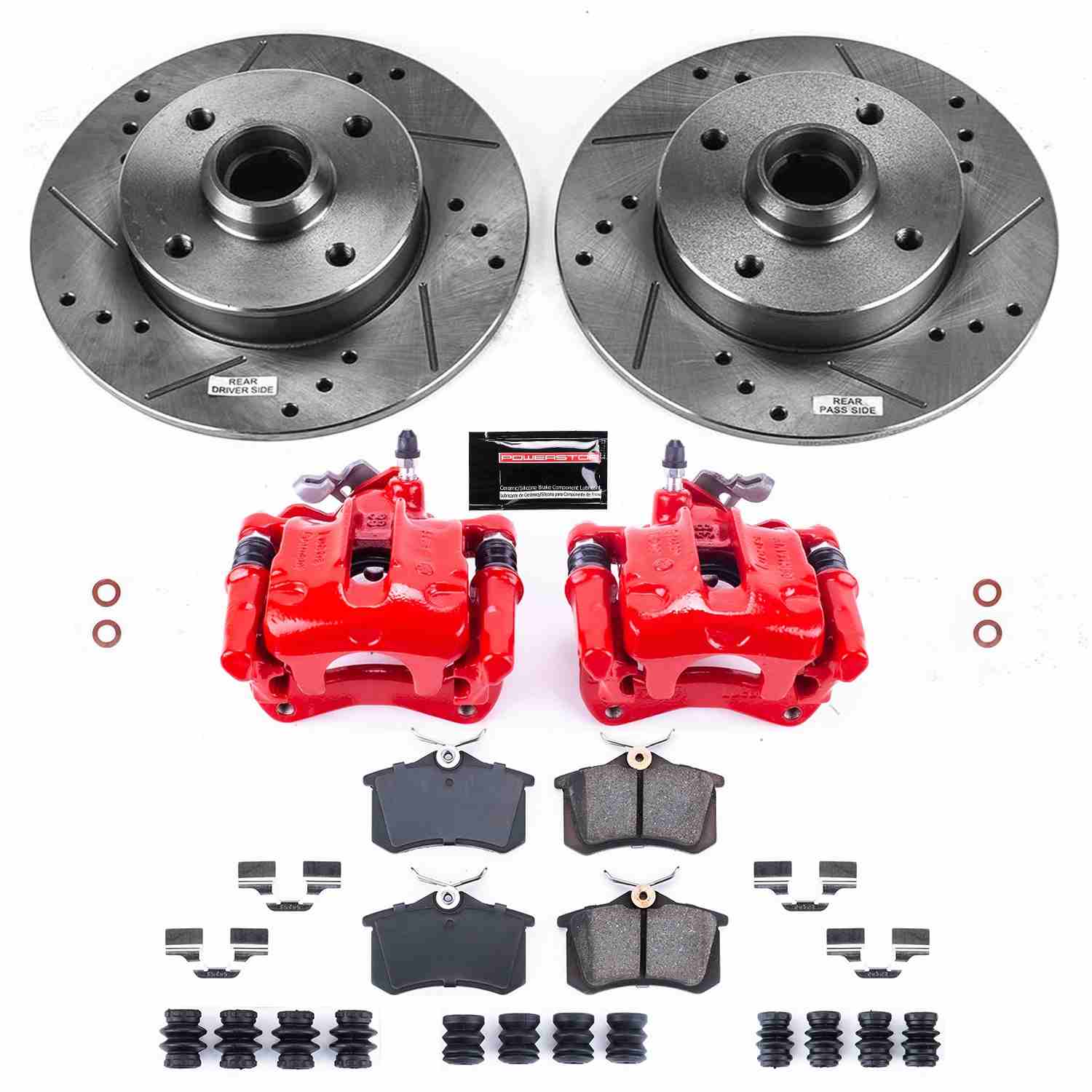 Power Stop 95-97 Volkswagen Passat Rear Z23 Evolution Sport Brake Kit w/Calipers