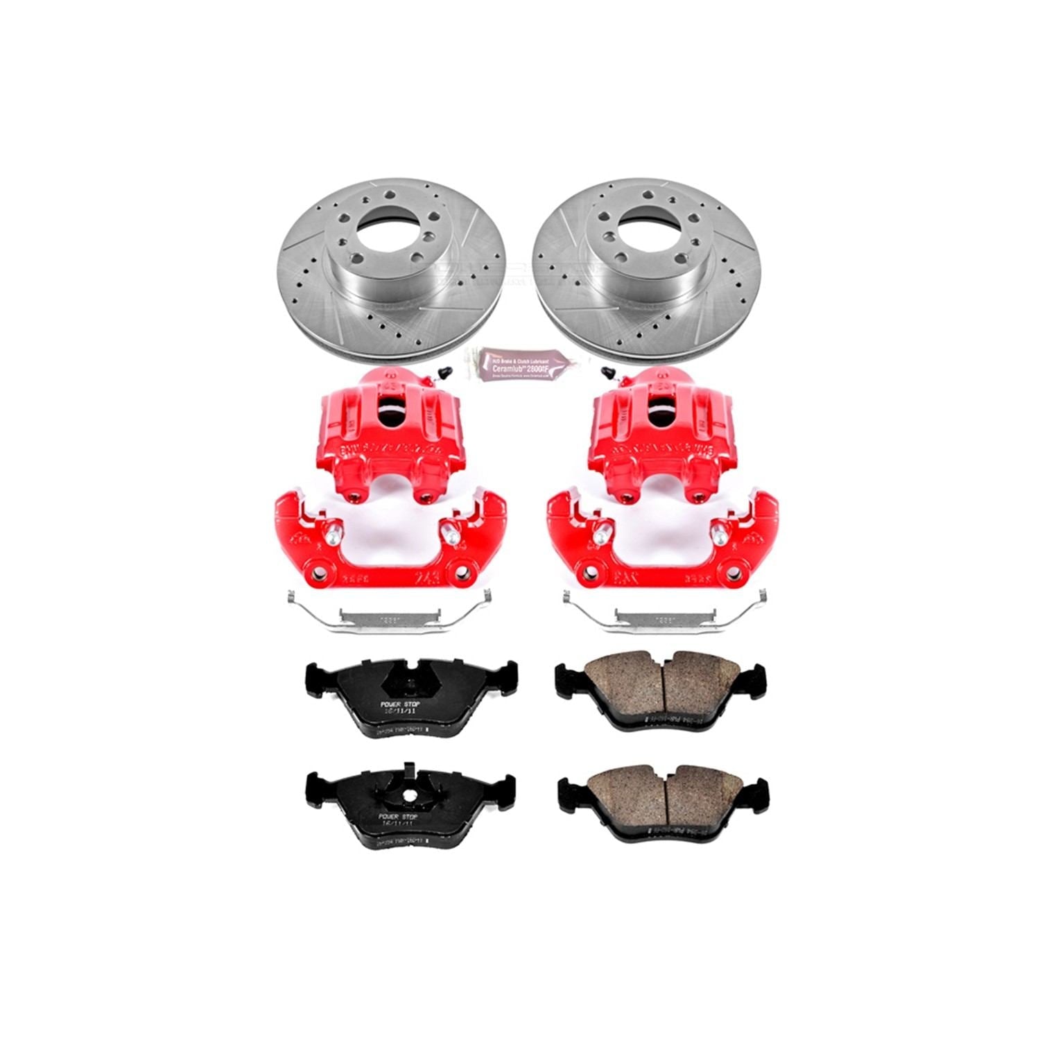 Power Stop 94-95 BMW 540i Front Z23 Evolution Sport Brake Kit w/Calipers