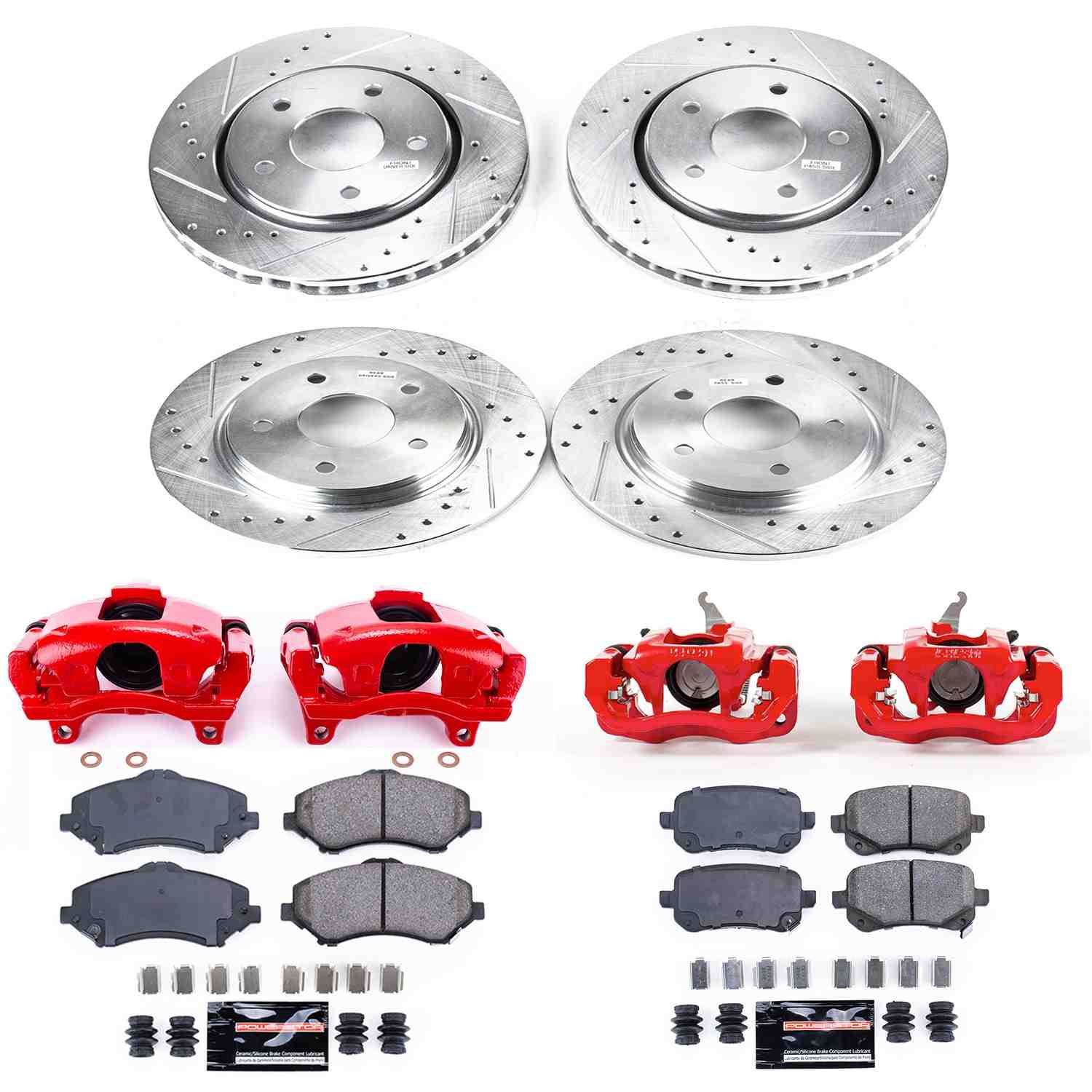 Power Stop 09-12 Dodge Journey Front & Rear Z23 Evolution Sport Brake Kit w/Calipers