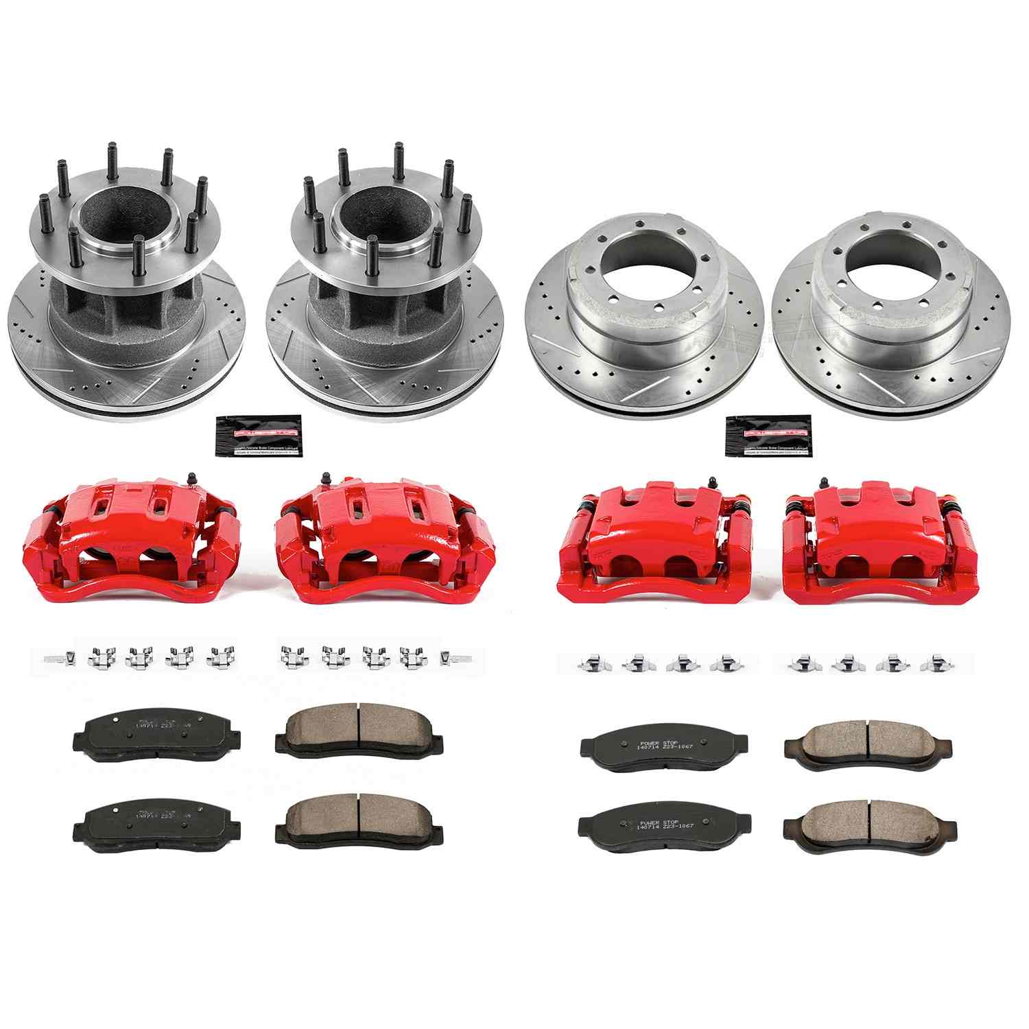 Power Stop 07-10 Ford F-350 Super Duty Front & Rear Z23 Evolution Kit w/Calipers