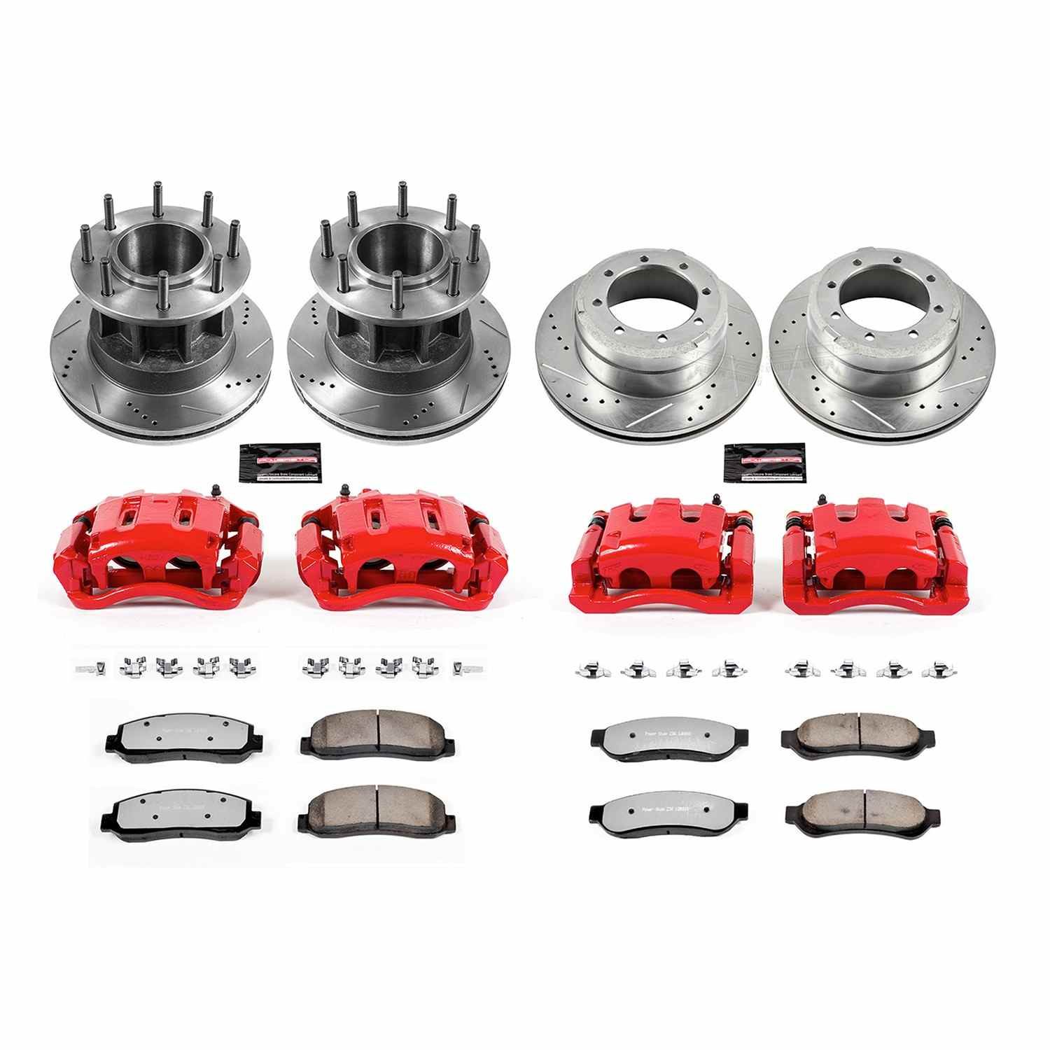 Power Stop 05-07 Ford F-350 Super Duty Front and Rear Z36 Truck & Tow Kit w/Cals