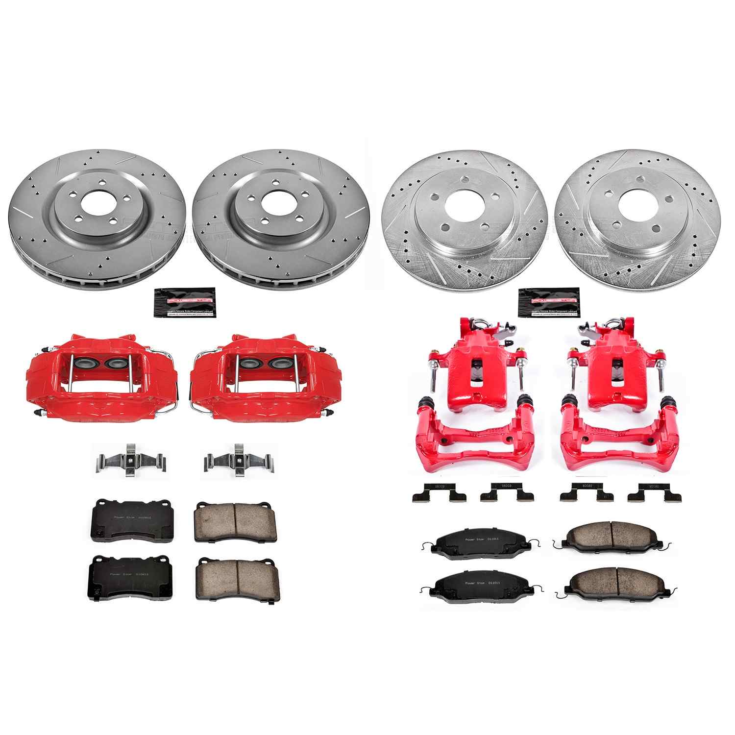 Power Stop 07-11 Ford Mustang Front & Rear Z23 Evolution Sport Brake Kit w/Calipers