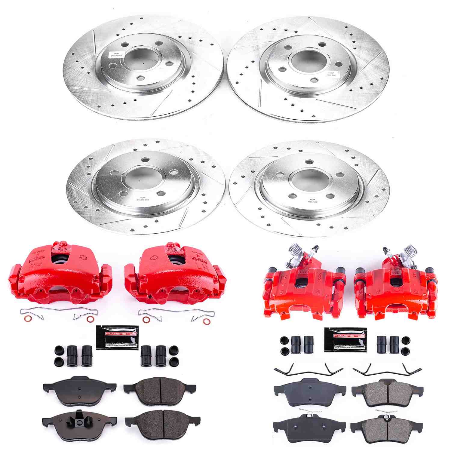Power Stop 08-13 Volvo C30 Front & Rear Z23 Evolution Sport Brake Kit w/Calipers