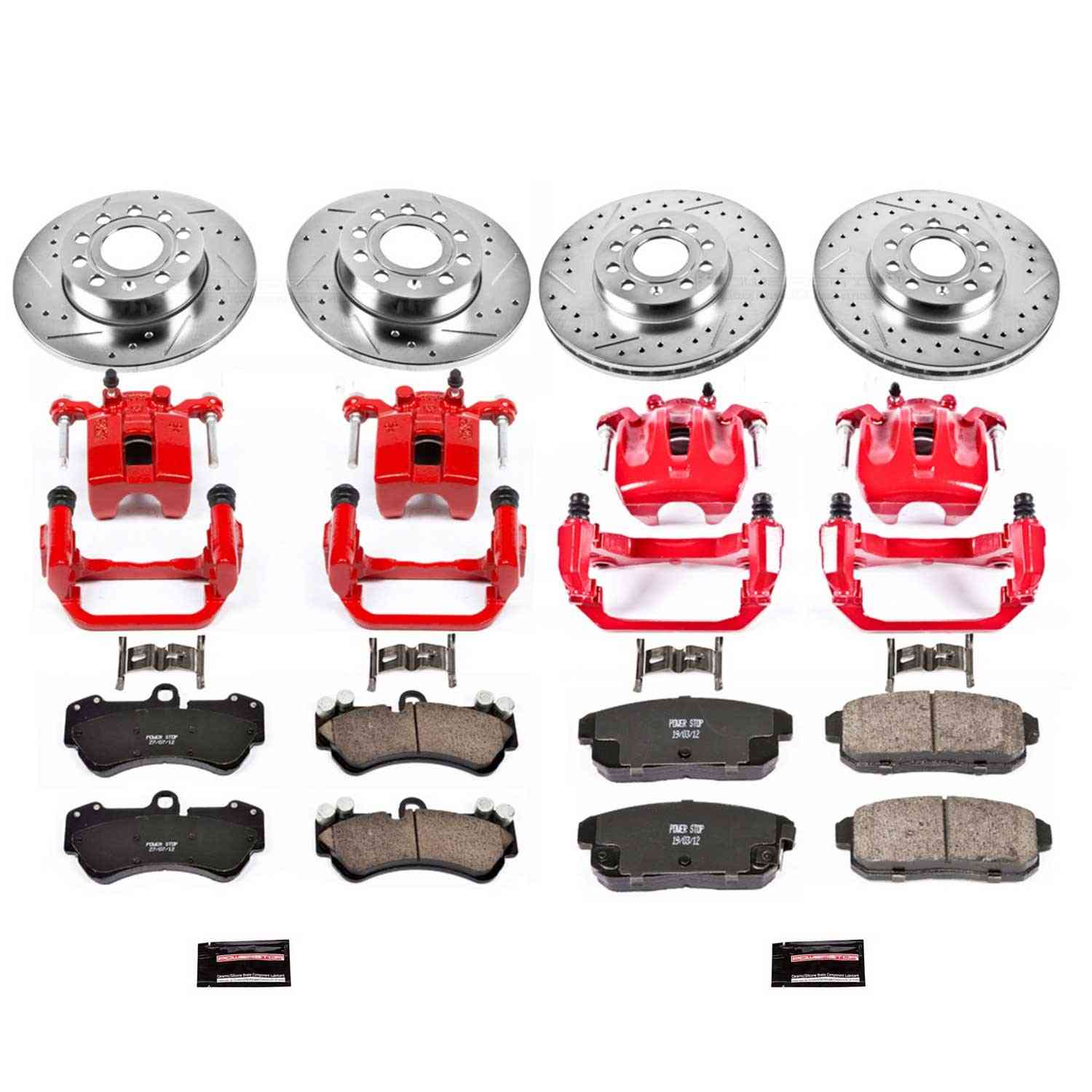 Power Stop 05-10 Volkswagen Jetta Front & Rear Z23 Evolution Sport Brake Kit w/Calipers