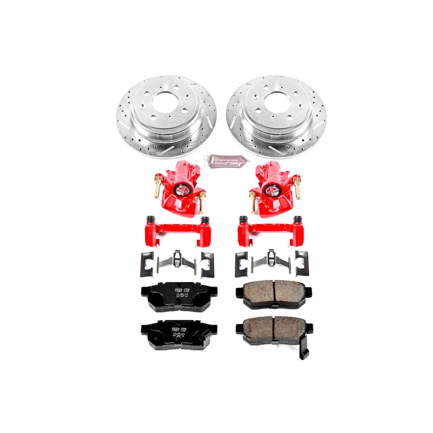 Power Stop 94-01 Acura Integra Rear Z23 Evolution Sport Brake Kit w/Calipers