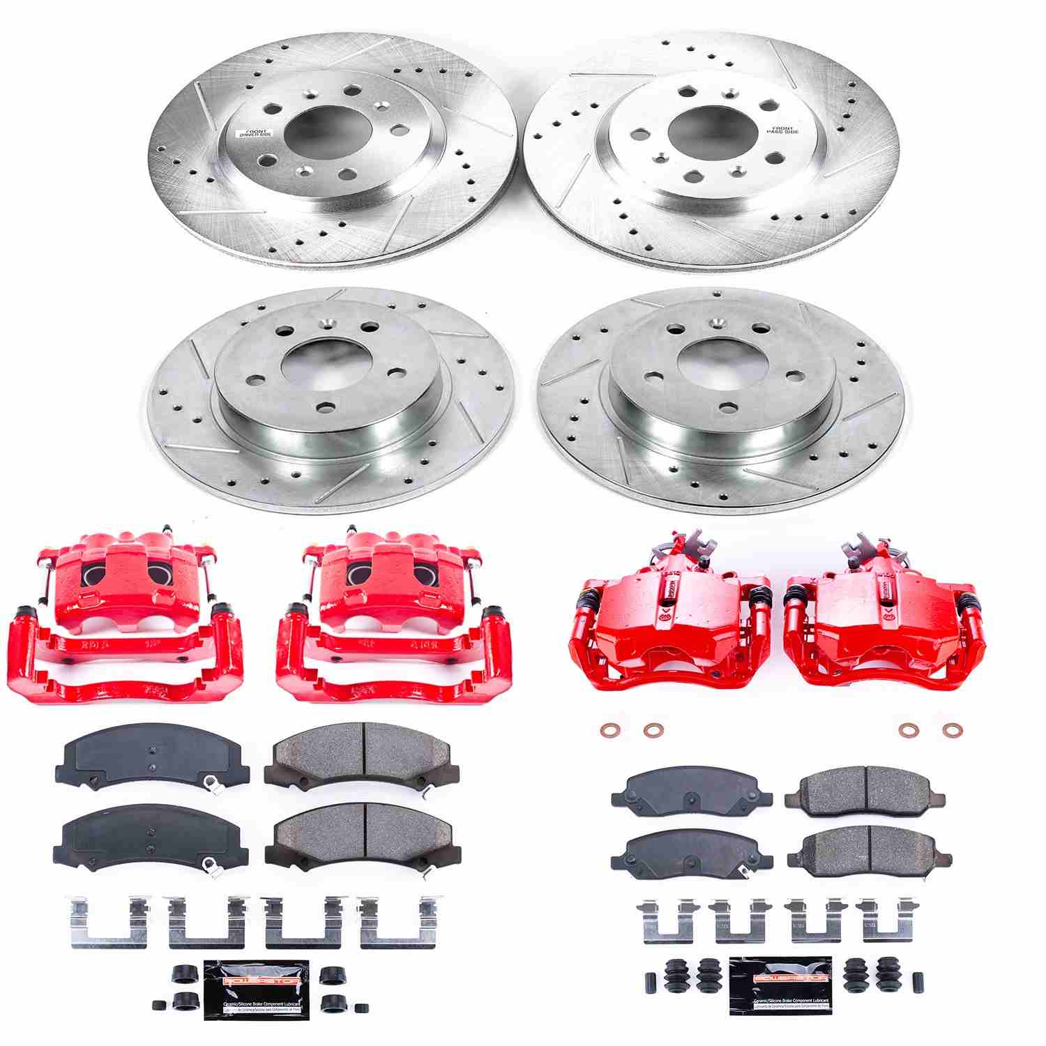 Power Stop 06-11 Buick Lucerne Front & Rear Z23 Evolution Sport Brake Kit w/Calipers