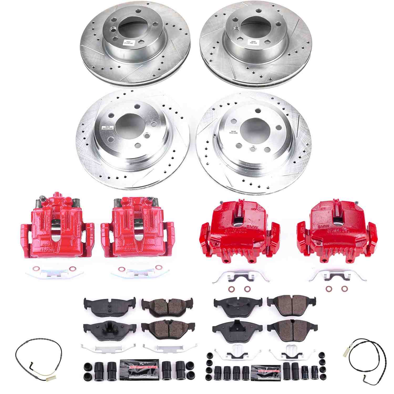 Power Stop 2007 BMW 328xi Front & Rear Z23 Evolution Sport Brake Kit w/Calipers