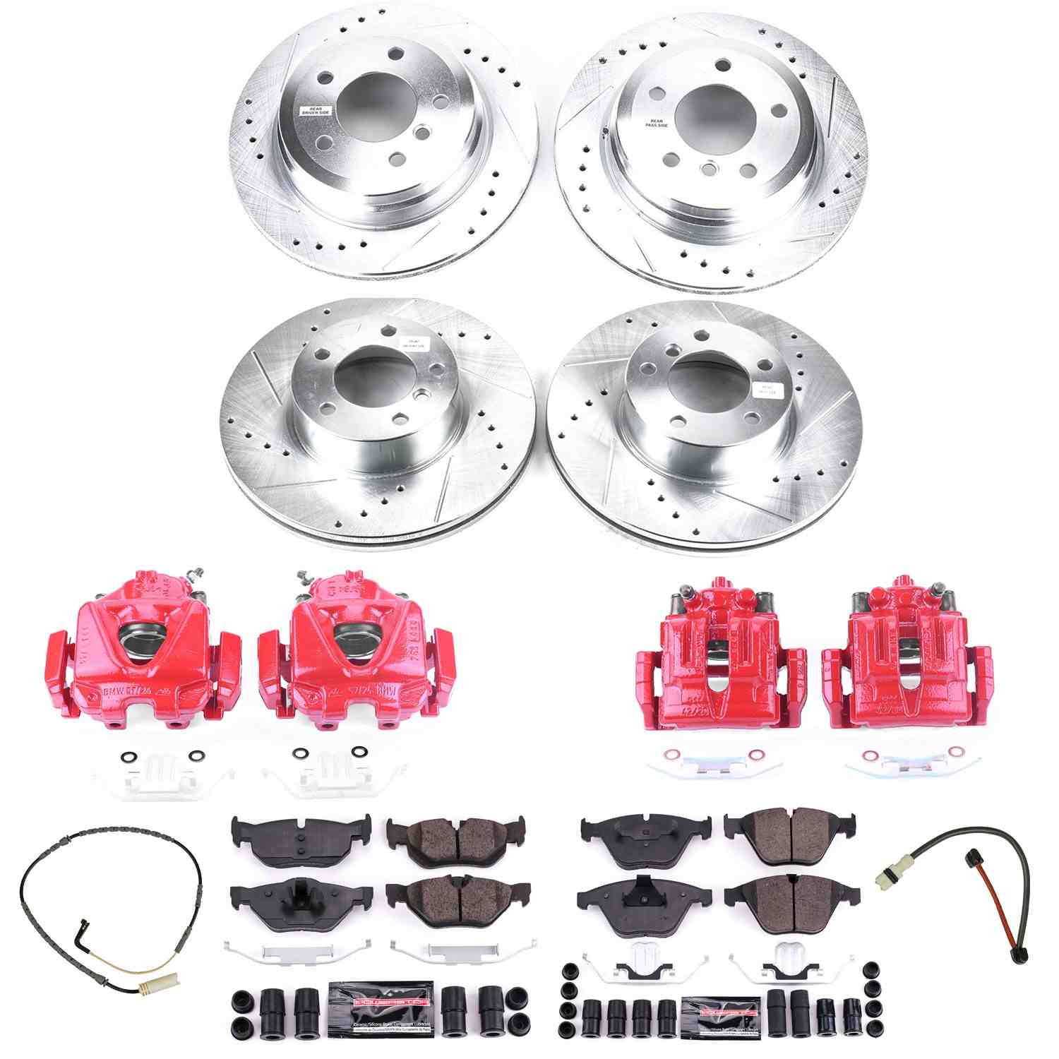Power Stop 09-10 BMW 328i xDrive Front & Rear Z23 Evolution Sport Brake Kit w/Calipers