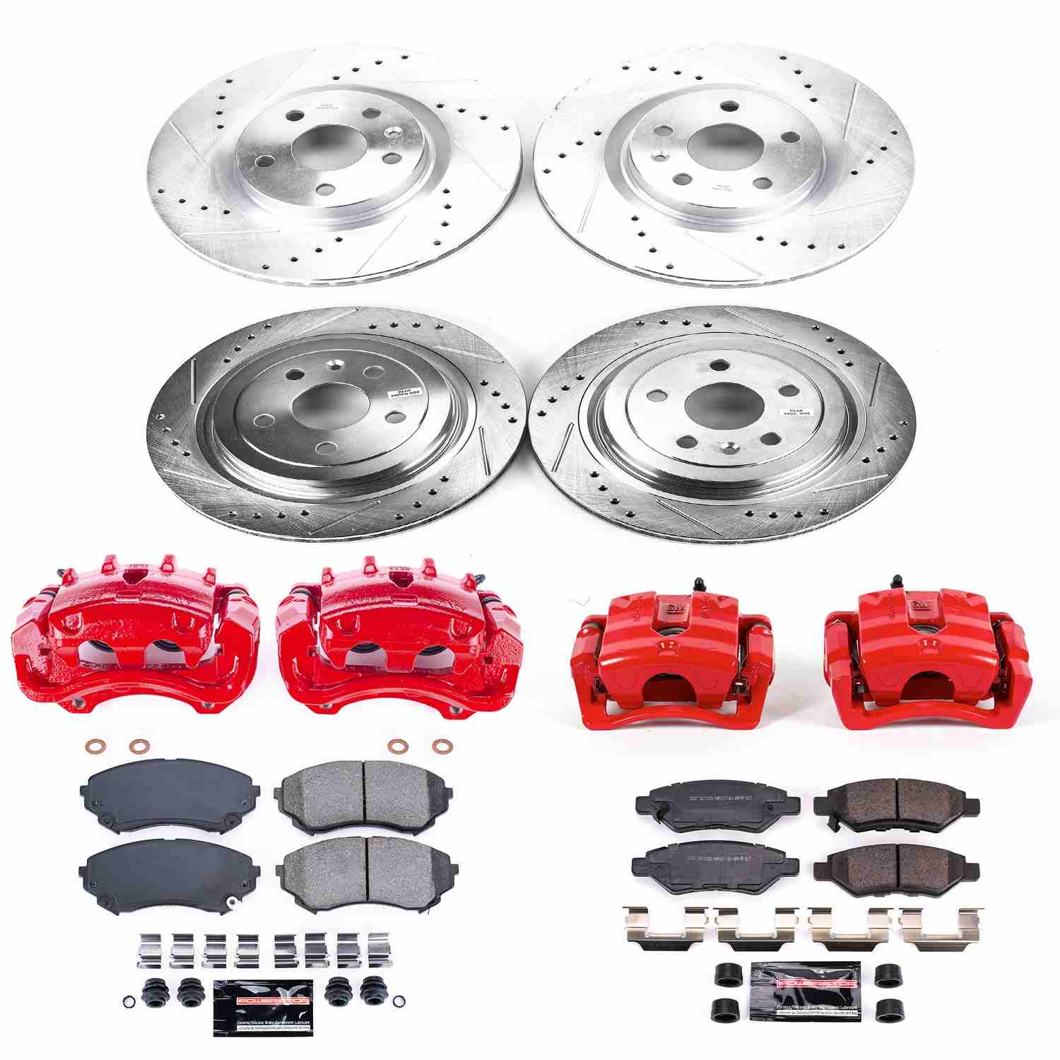 Power Stop 08-14 Cadillac CTS Front & Rear Z23 Evolution Sport Brake Kit w/Calipers