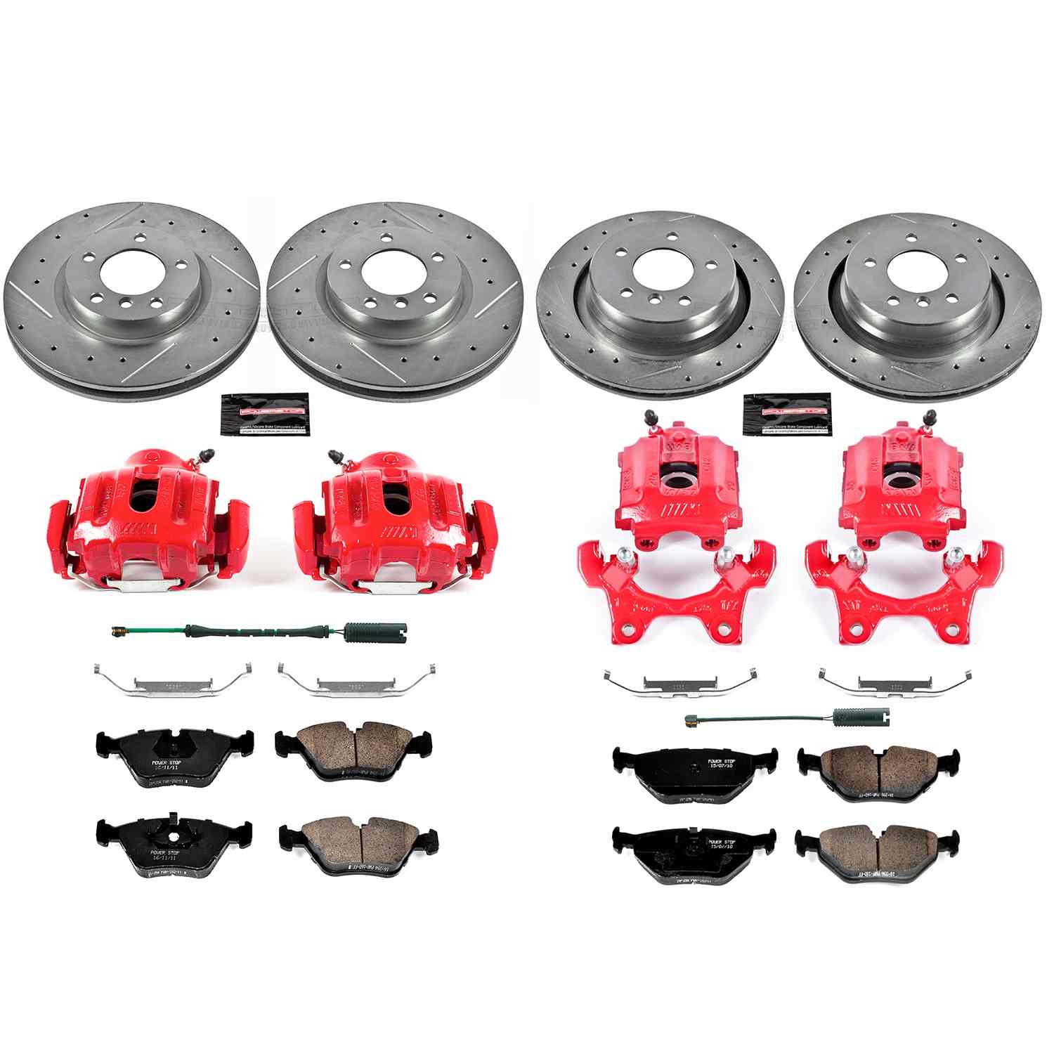 Power Stop 95-99 BMW M3 Front & Rear Z23 Evolution Sport Brake Kit w/Calipers