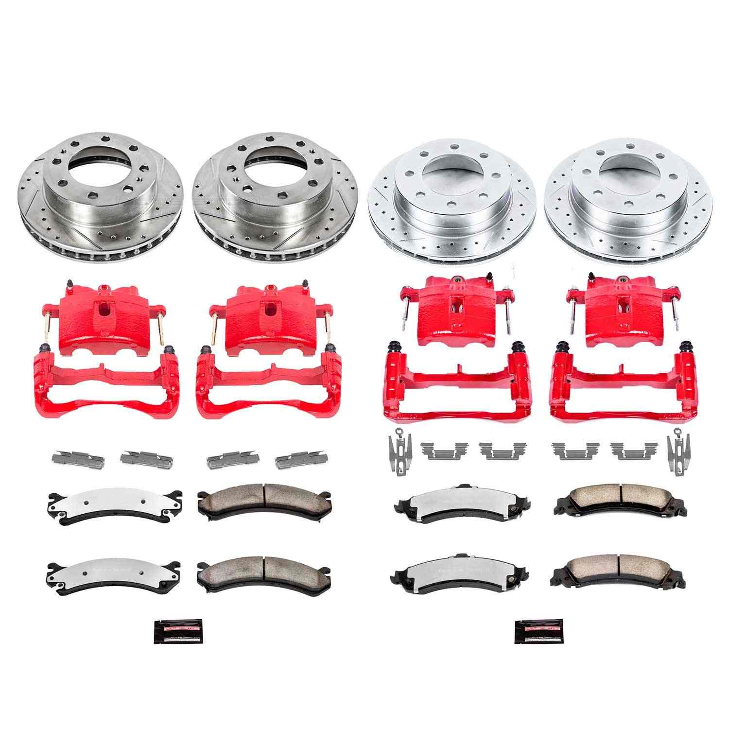 Power Stop 03-05 GMC Yukon XL 2500 Front and Rear Z36 Truck & Tow Kit w/Cals