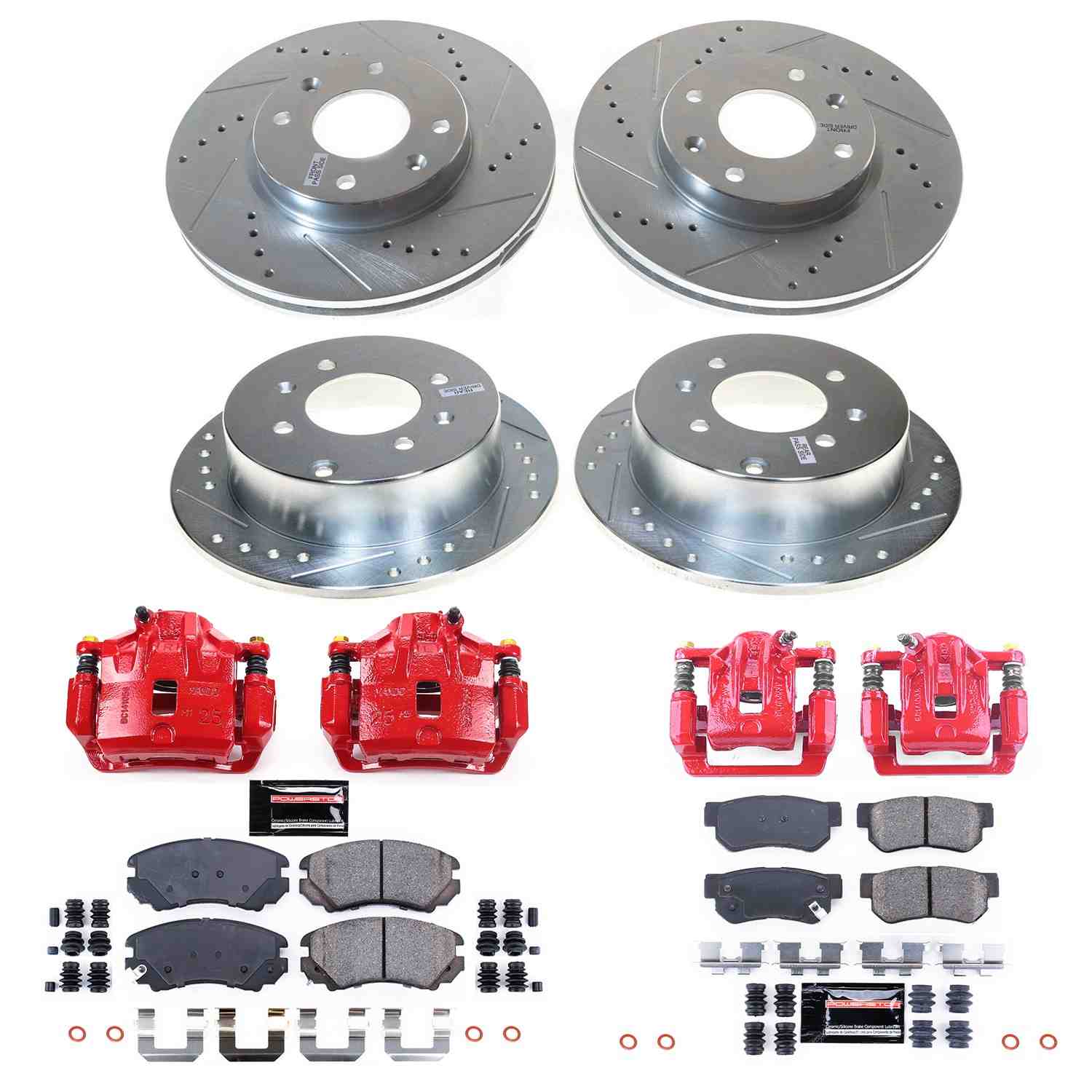Power Stop 02-06 Kia Optima Front and Rear Z23 Evolution Kit w/Caliper