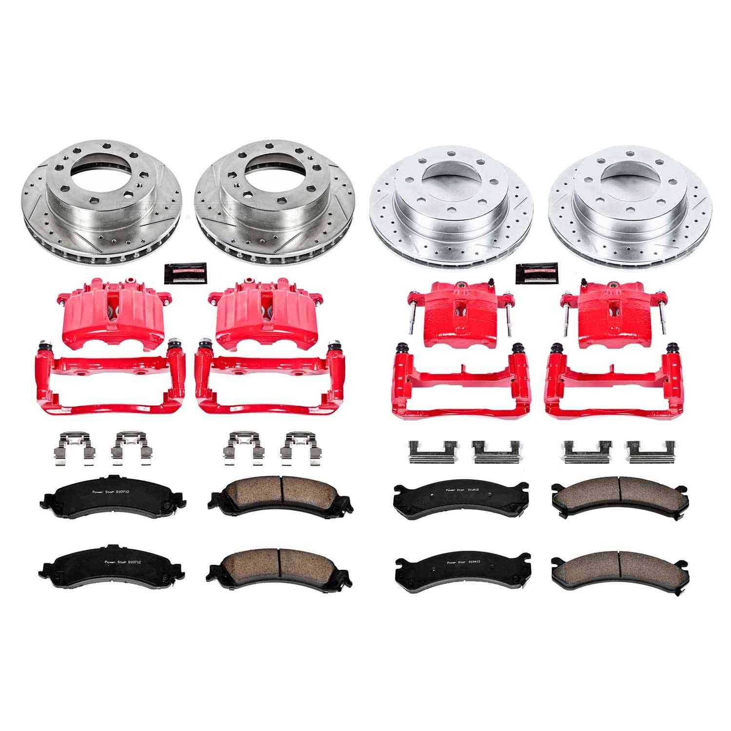 Power Stop 2005 Chevrolet Silverado 1500 HD Front & Rear Z23 Evolution Sport Brake Kit w/Calipers