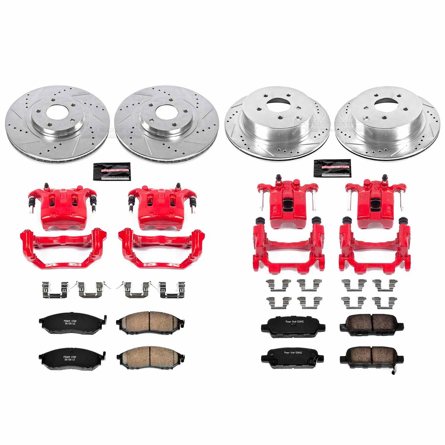 Power Stop 11-14 Nissan Murano Front & Rear Z23 Evolution Sport Brake Kit w/Calipers