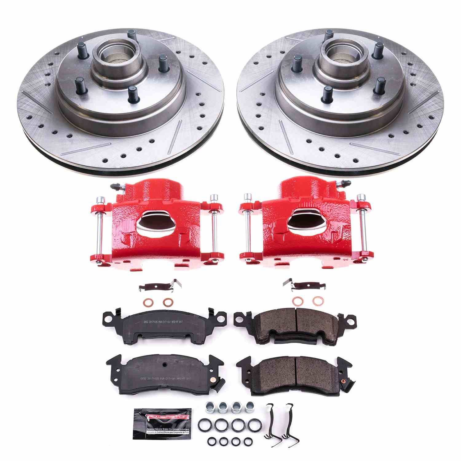 Power Stop 1977 Cadillac Fleetwood Front Z23 Evolution Kit w/Calipers