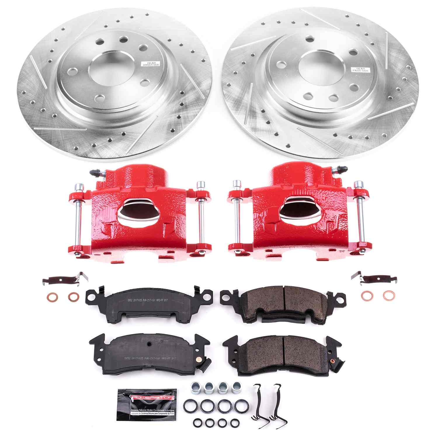 Power Stop 1977 Cadillac Fleetwood Front Z23 Evolution Kit w/Cals