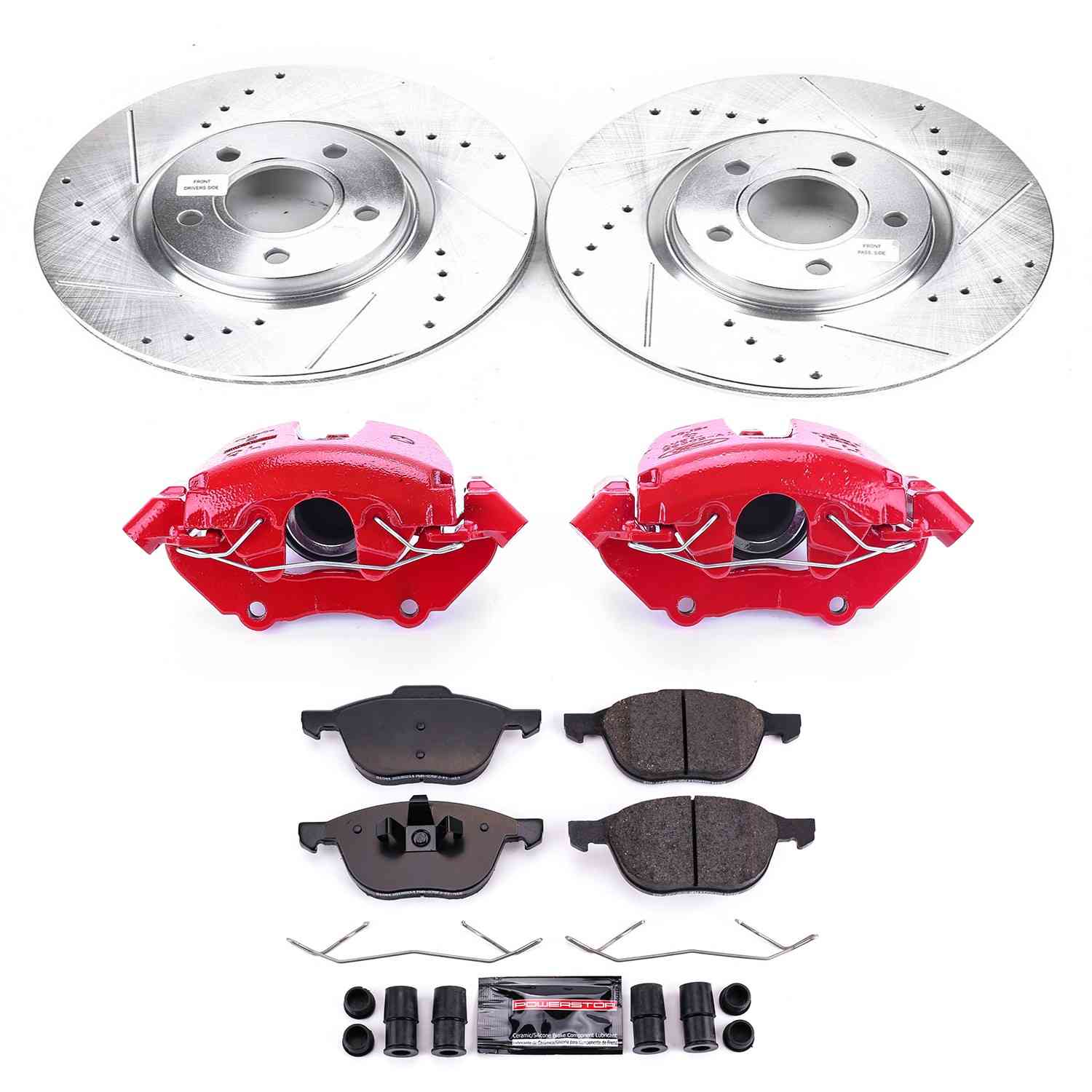 Power Stop 06-13 Volvo C70 Front Z23 Evolution Sport Brake Kit w/Calipers