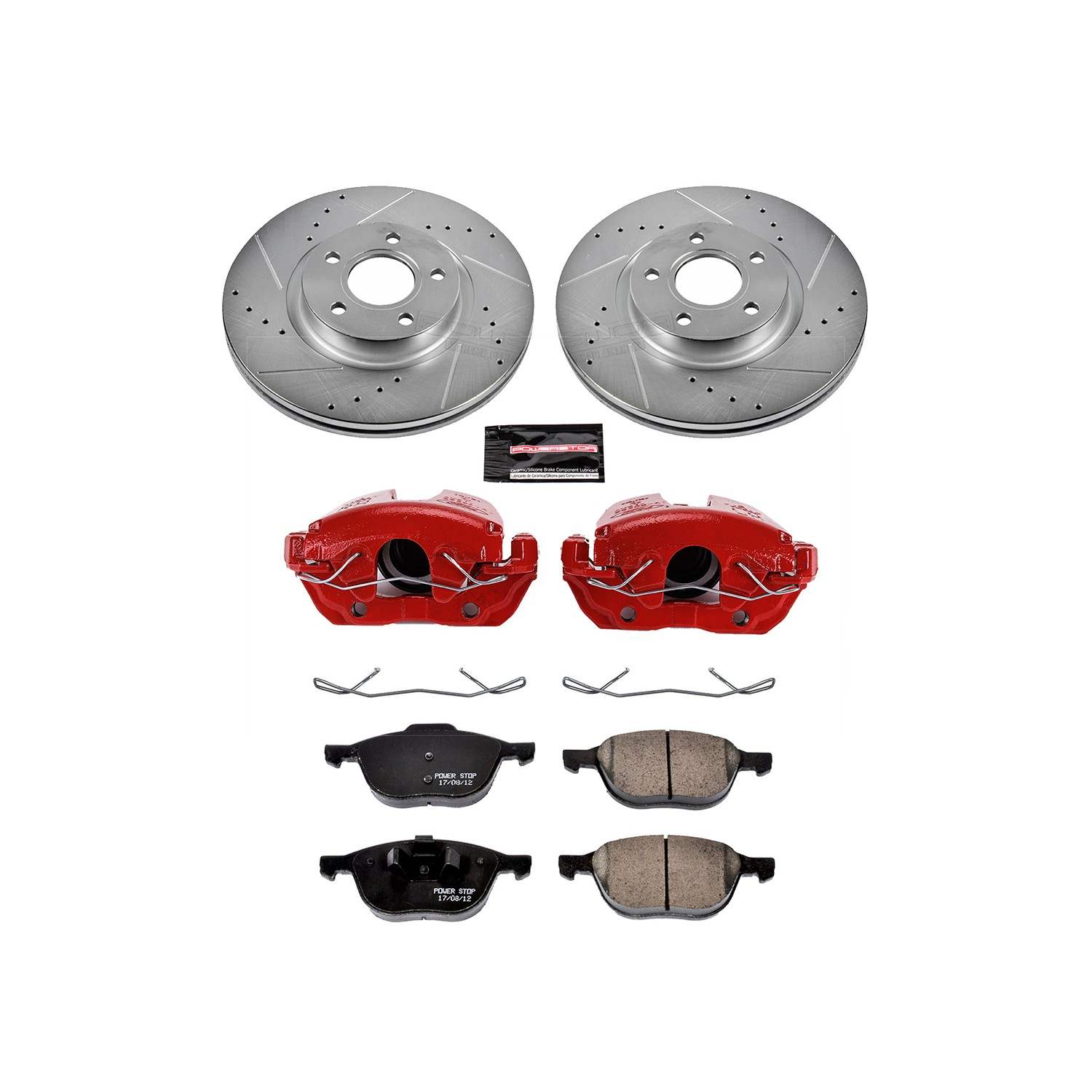 Power Stop 13-19 Ford Escape Front Z23 Evolution Sport Brake Kit w/Calipers