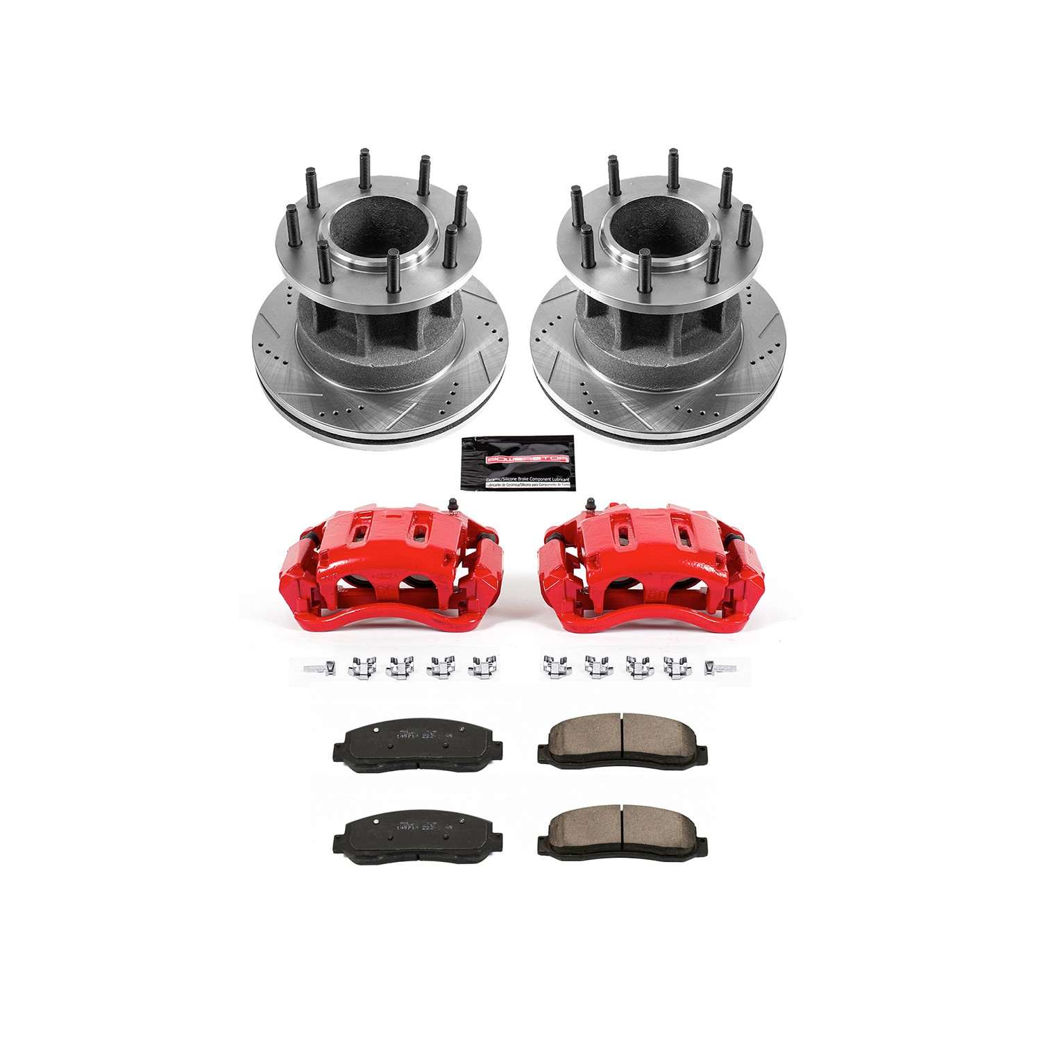 Power Stop 07-11 Ford F-350 Super Duty Front Z23 Evolution Kit w/Cals