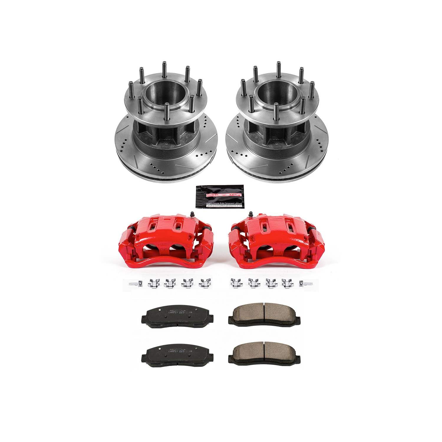 Power Stop 05-07 Ford F-350 Super Duty Front Z23 Evolution Kit w/Cals