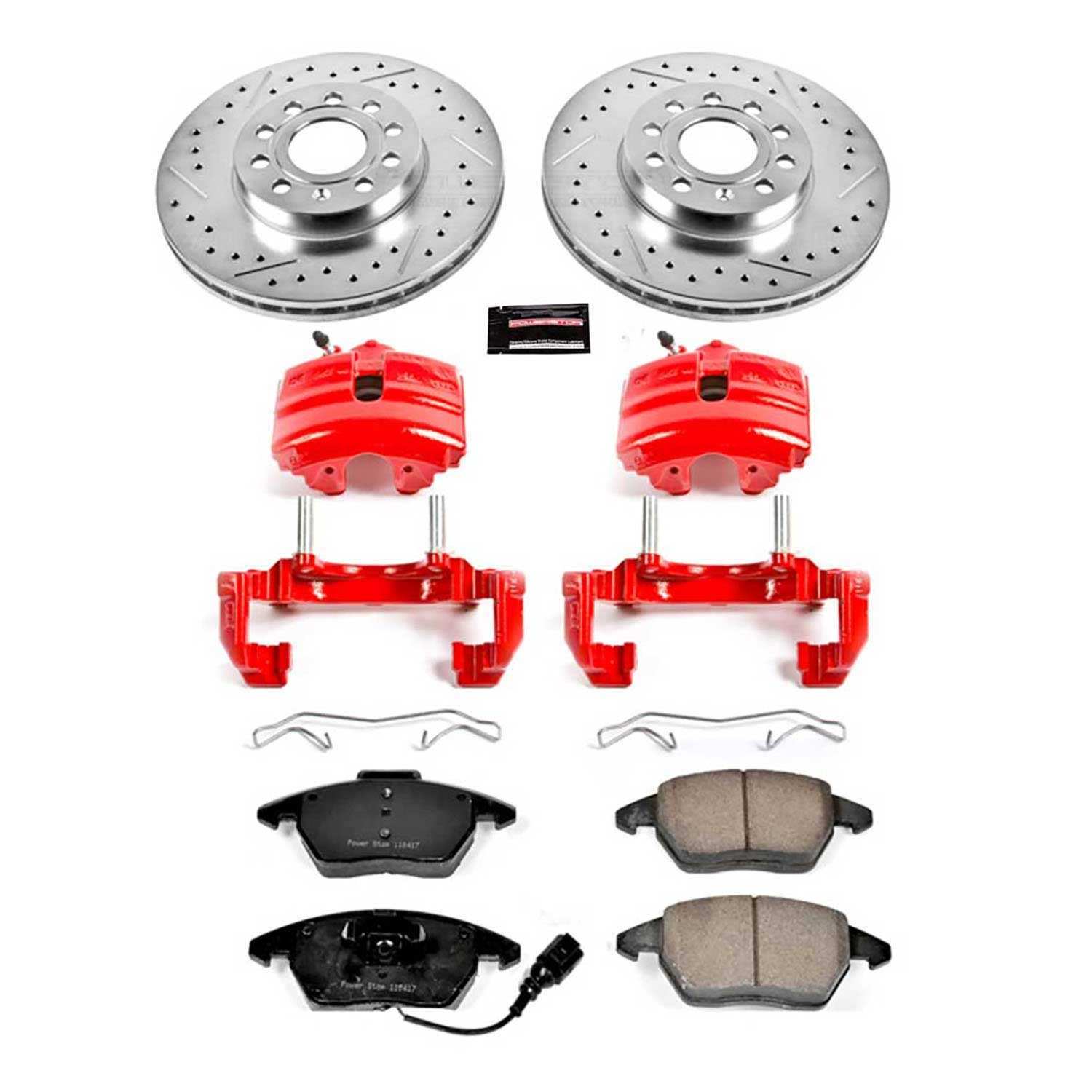 Power Stop 10-12 Audi A3 Front Z23 Evolution Sport Brake Kit w/Calipers