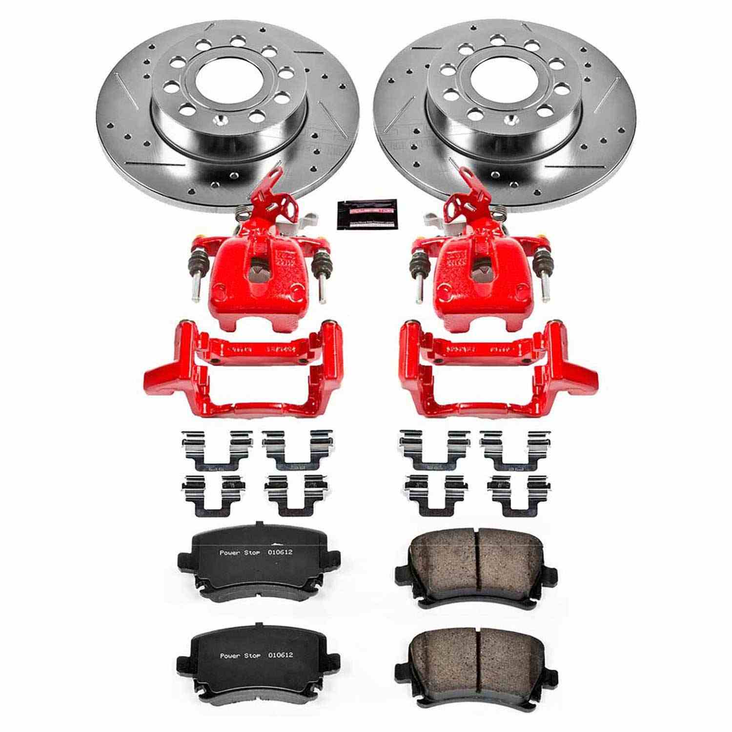 Power Stop 2008 Audi A3 Rear Z23 Evolution Sport Brake Kit w/Calipers