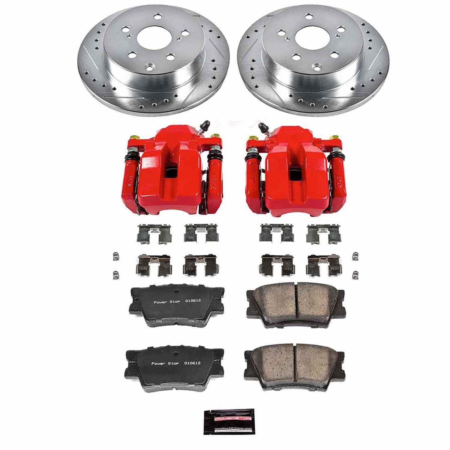 Power Stop 06-12 Toyota RAV4 Rear Z23 Evolution Sport Brake Kit w/Calipers