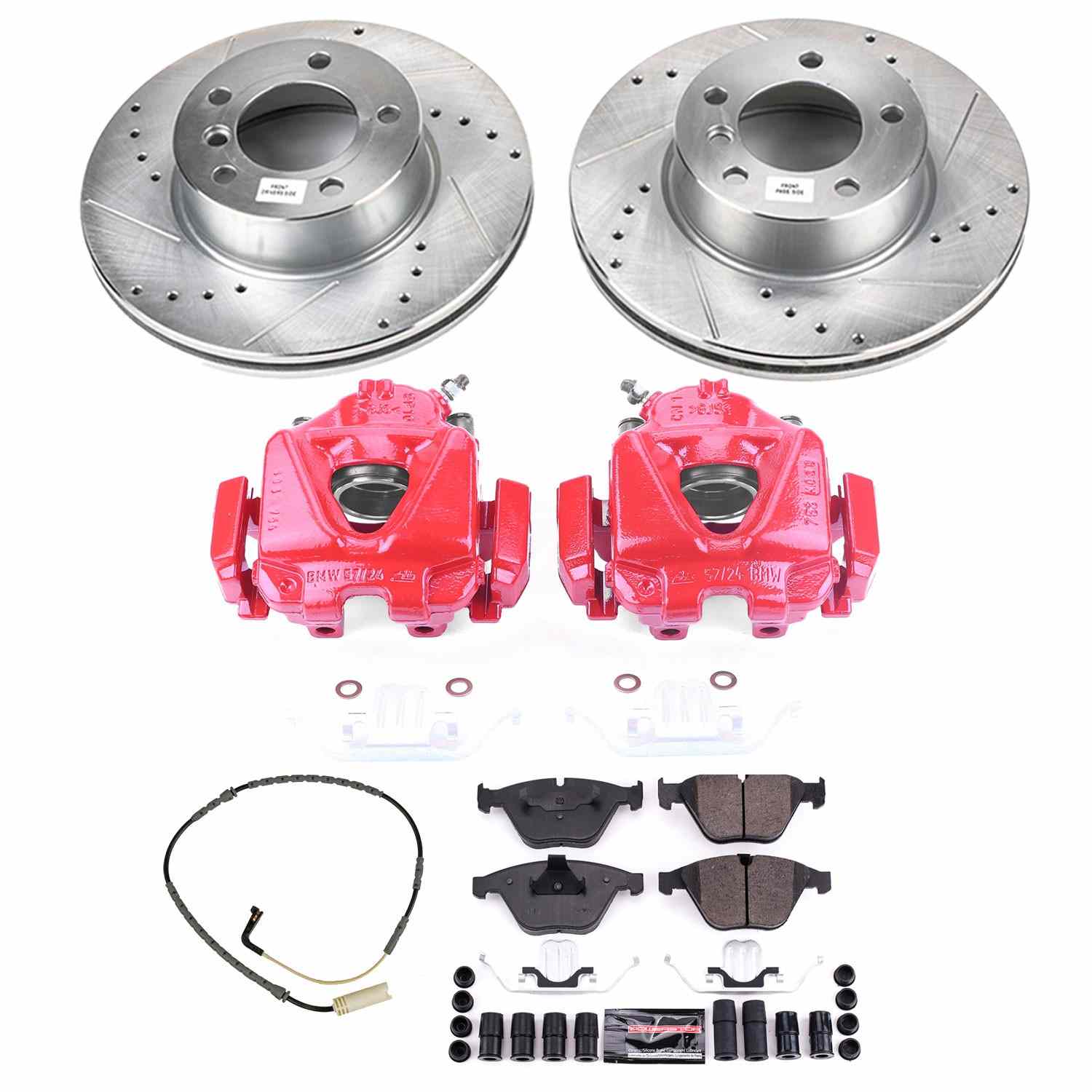 Power Stop 09-10 BMW 328i xDrive Front Z23 Evolution Sport Brake Kit w/Calipers