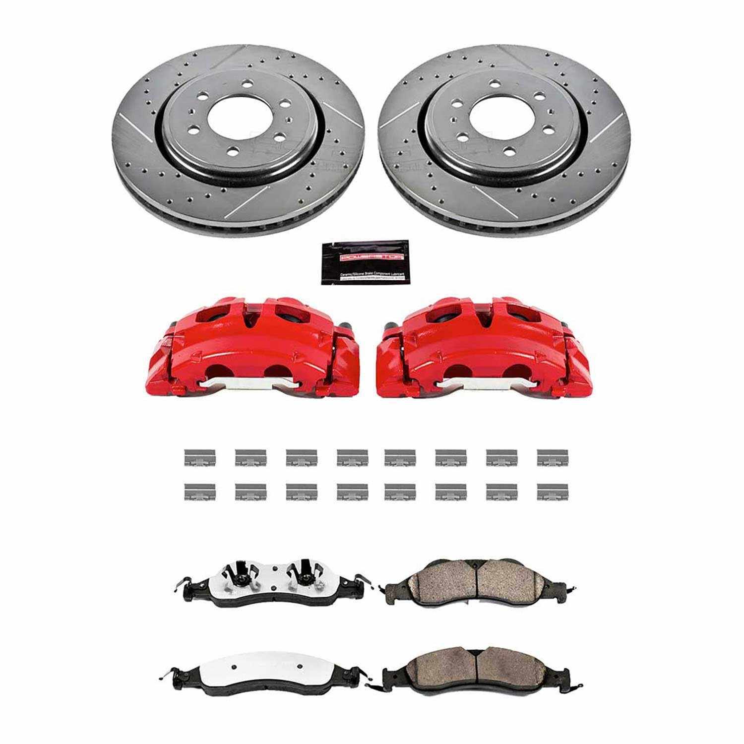 Power Stop 07-09 Lincoln Navigator Front Z36 Truck & Tow Kit w/Cals