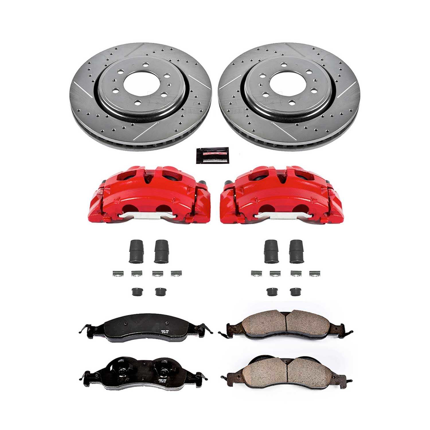 Power Stop 07-09 Ford Expedition Front Z23 Evolution Sport Brake Kit w/Calipers