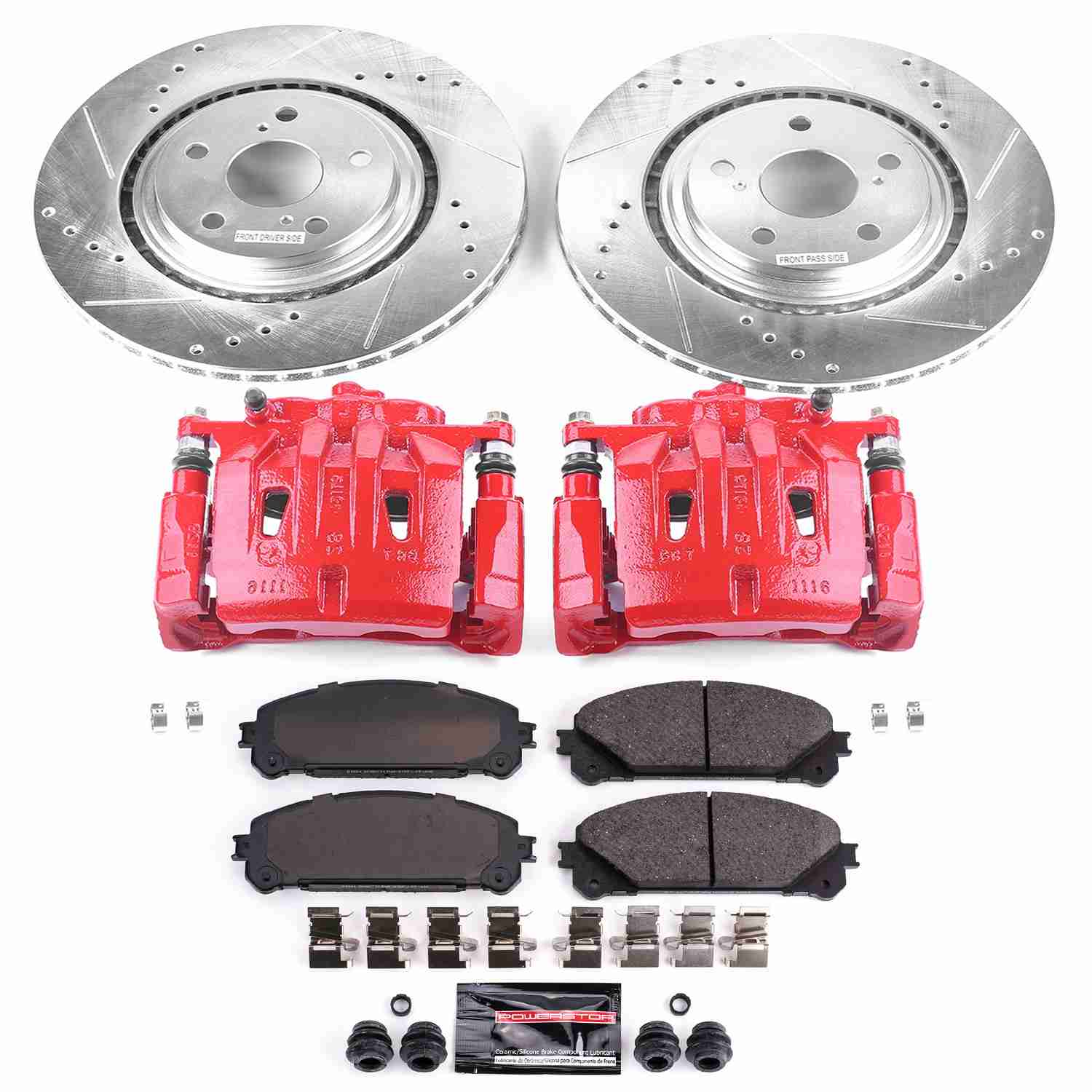 Power Stop 10-15 Lexus RX350 Front Z23 Evolution Sport Brake Kit w/Calipers