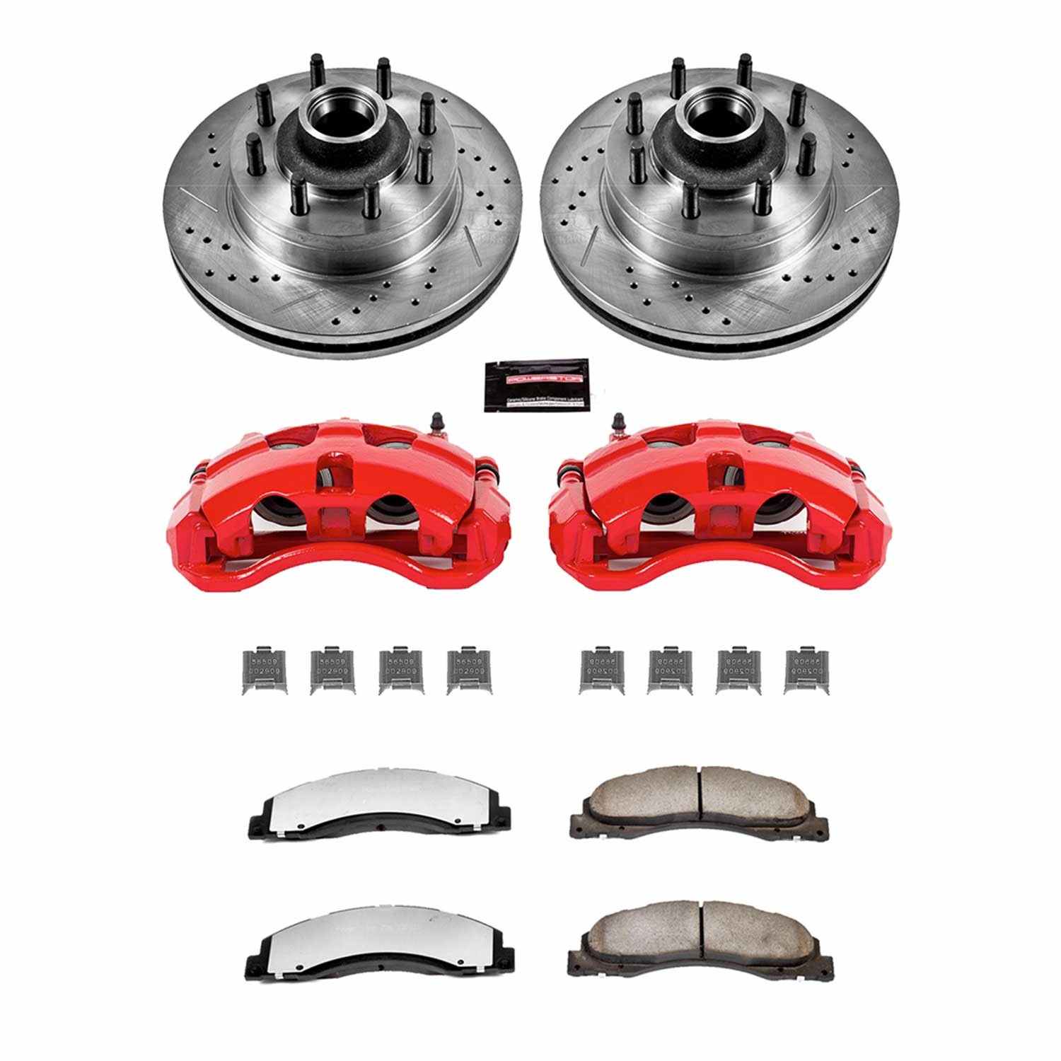 Power Stop 08-14 Ford E-150 Front Z36 Truck & Tow Kit w/Cals