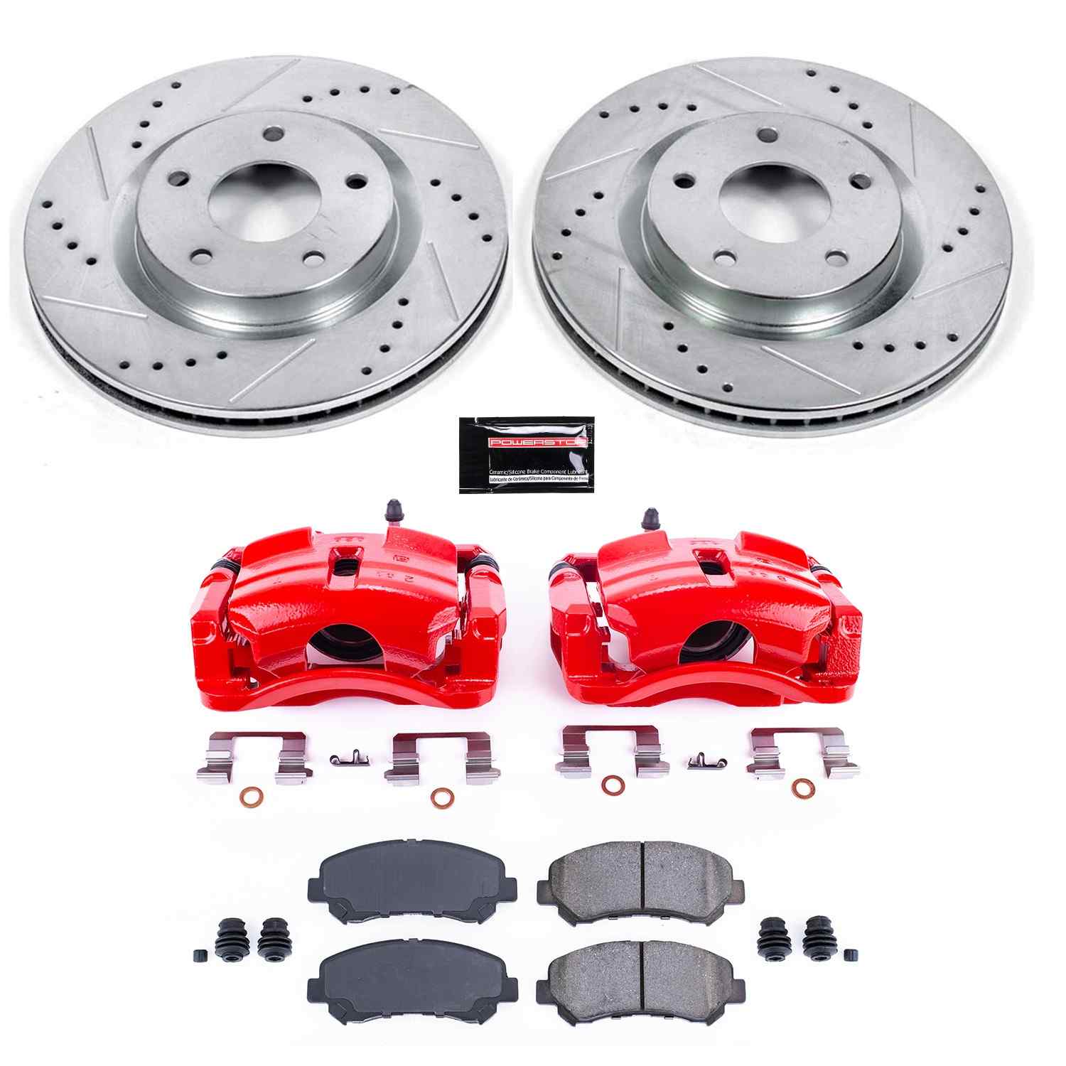 Power Stop 08-14 Nissan Rogue Front Z23 Evolution Sport Brake Kit w/Calipers