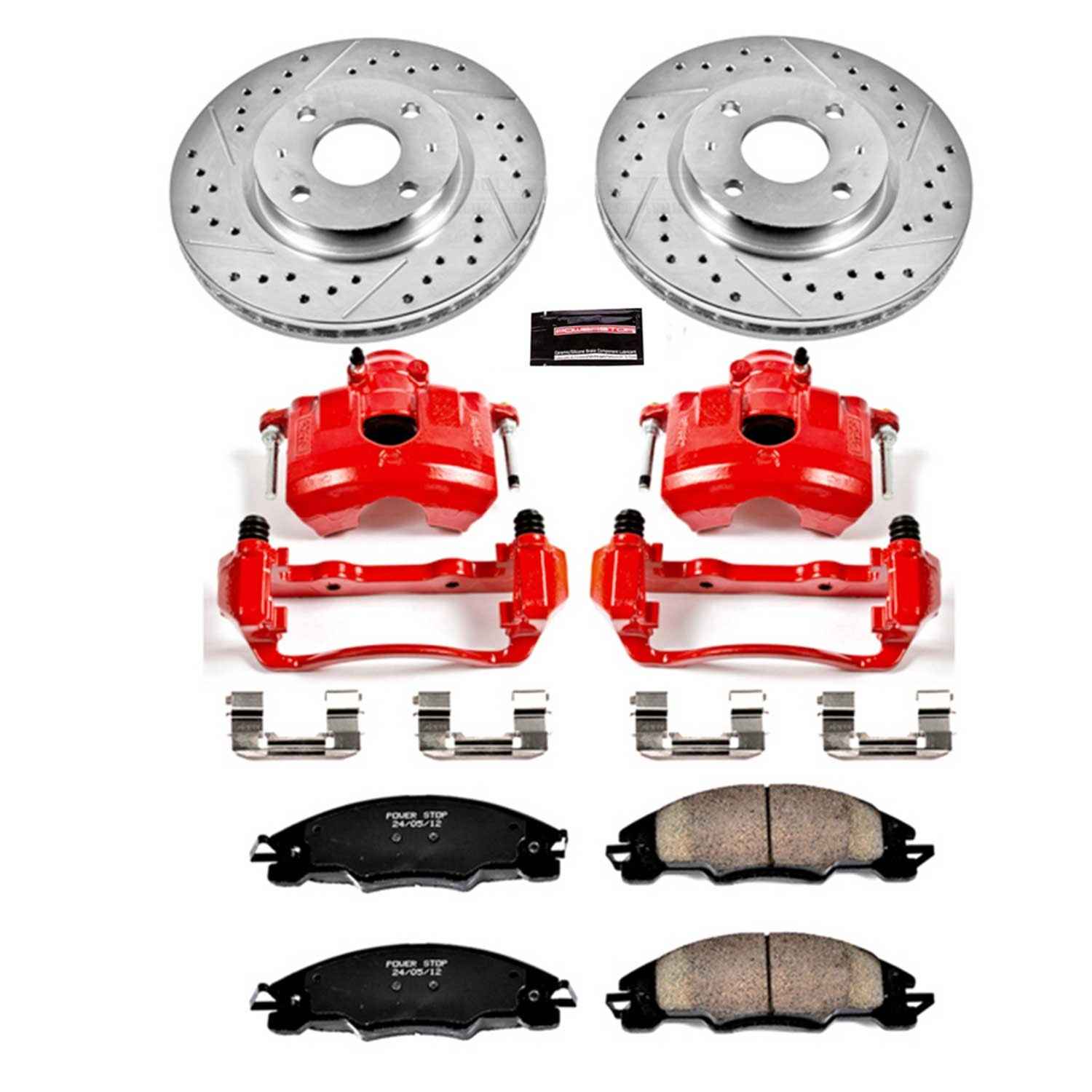 Power Stop 08-11 Ford Focus Front Z23 Evolution Sport Brake Kit w/Calipers