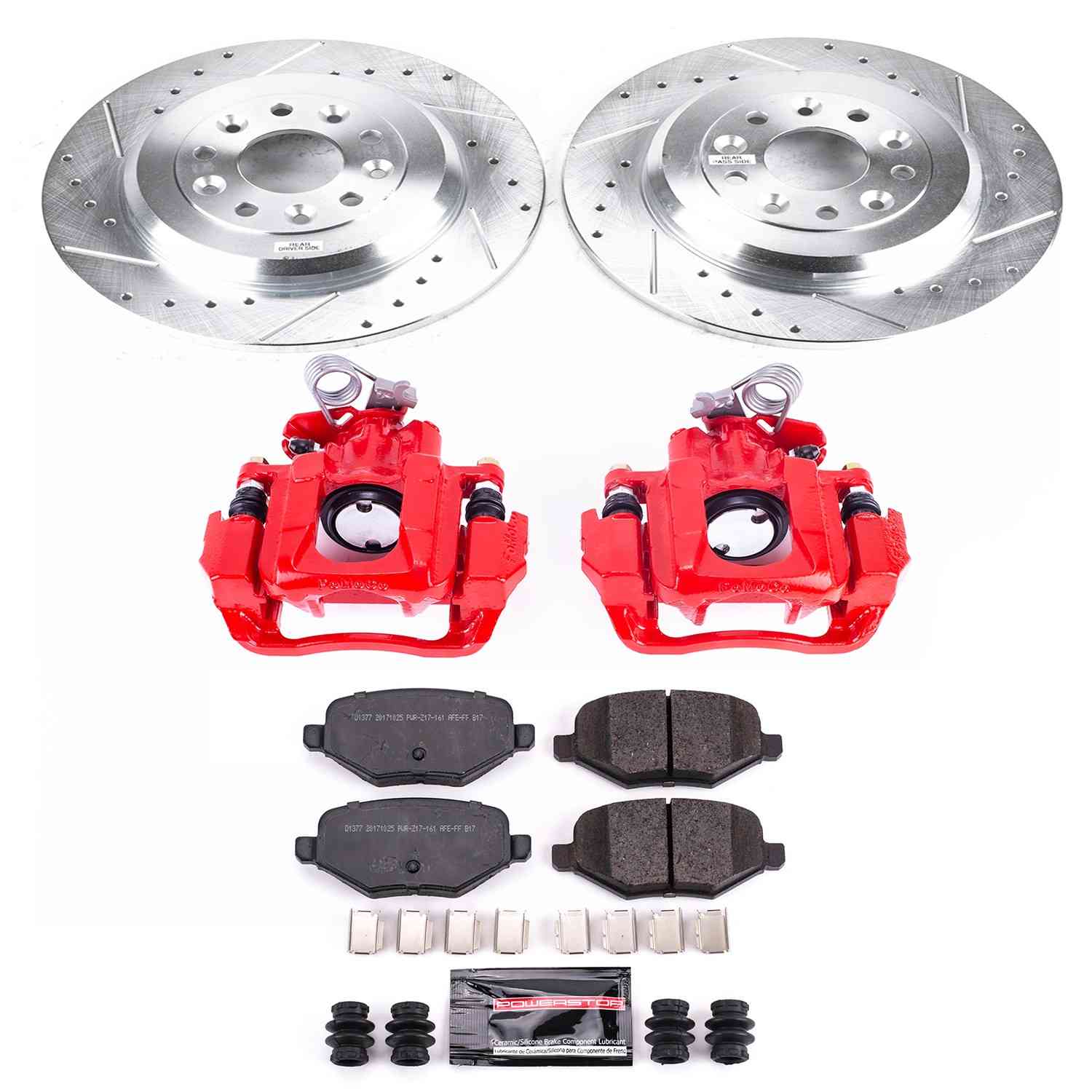 Power Stop 2009 Ford Flex Rear Z23 Evolution Sport Brake Kit w/Calipers