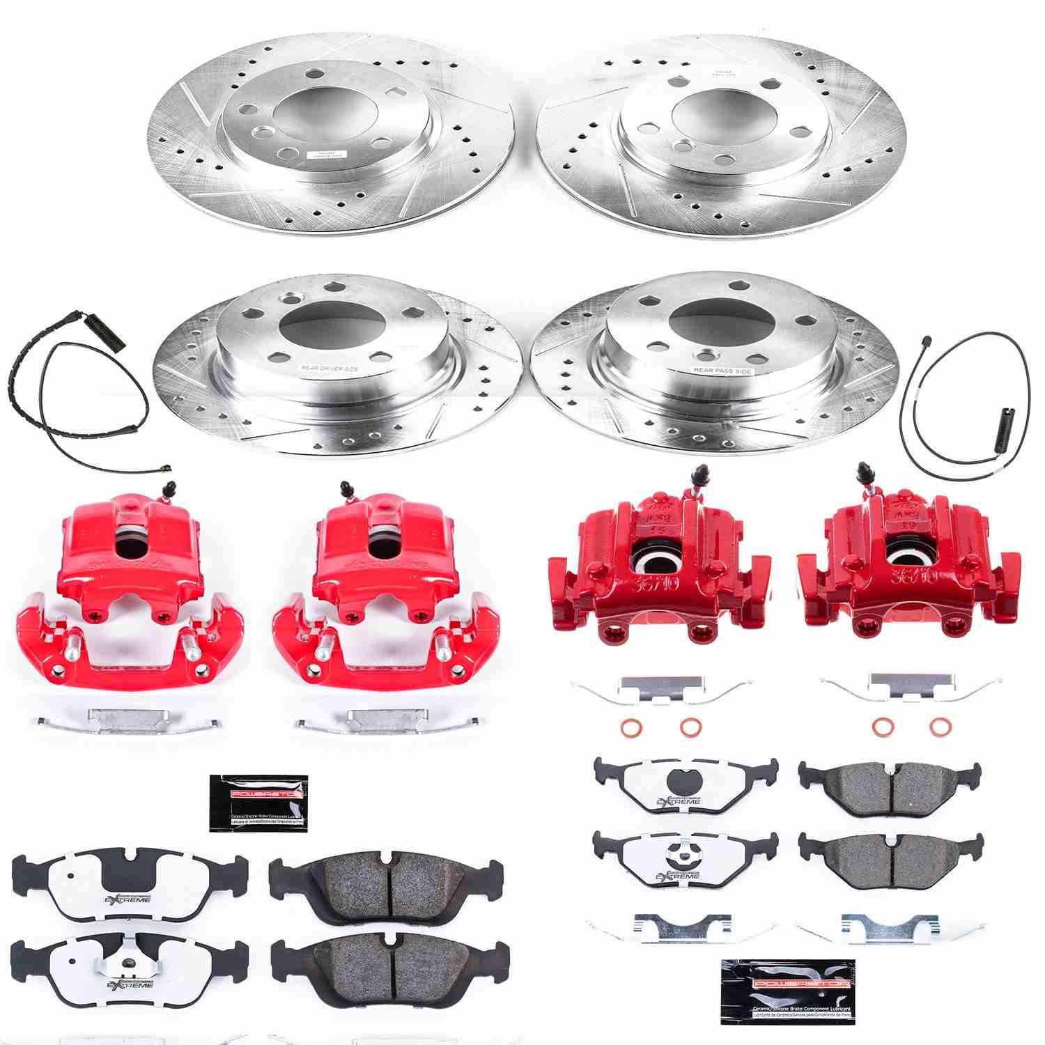 Power Stop 97-02 BMW Z3 Front & Rear Z26 Street Warrior Brake Kit w/Calipers