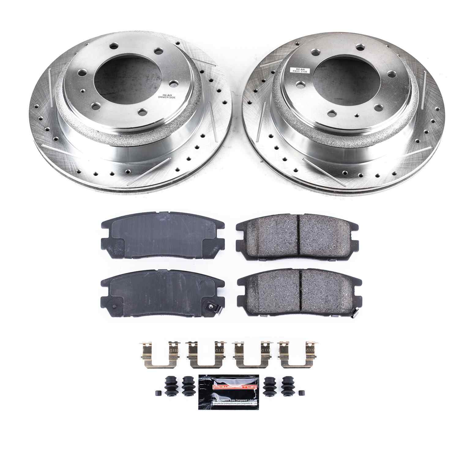 Power Stop 99-01 Isuzu VehiCROSS Rear Z23 Evolution Kit w/Calipers