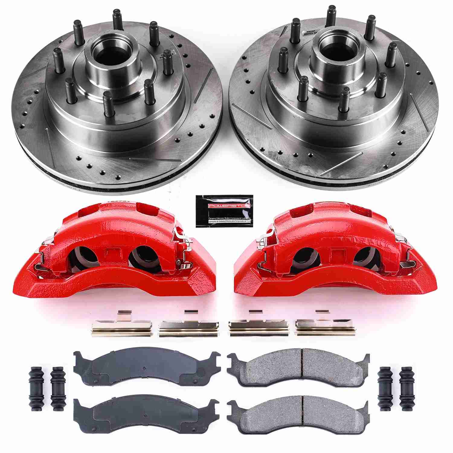 Power Stop 01-02 Ford E-350 Super Duty Front Z23 Evolution Kit w/Cals