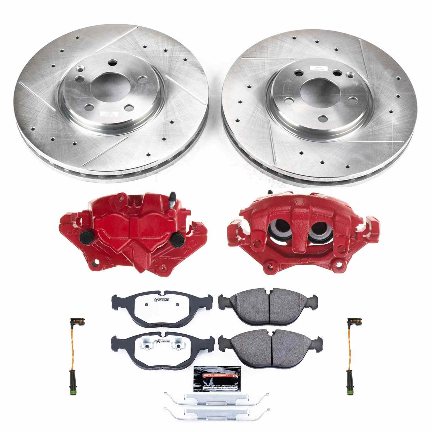 Power Stop 03-06 Mercedes-Benz S500 Front Z26 Street Kit w/Cals
